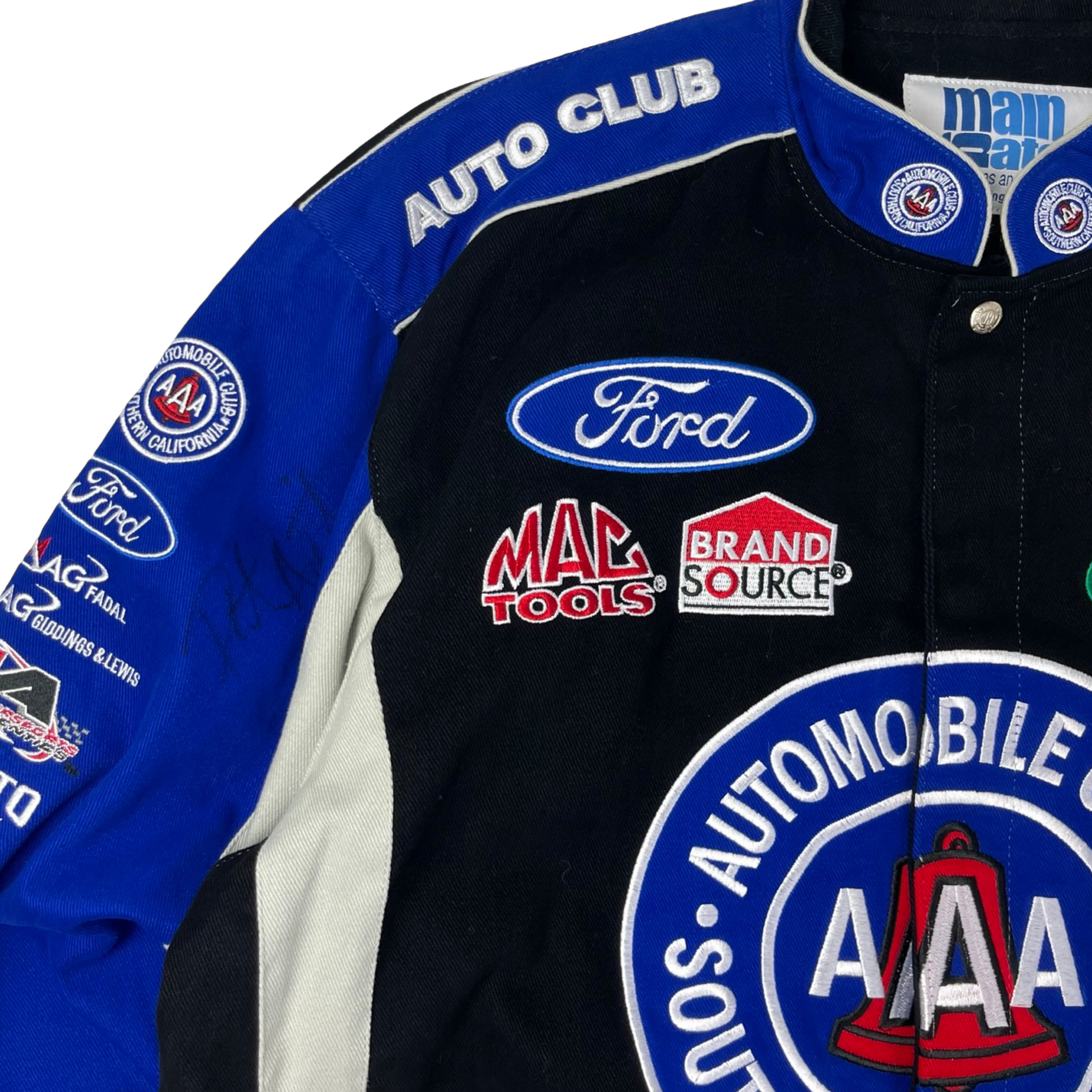 Vintage AAA Auto Club NASCAR Jacket Black/Blue