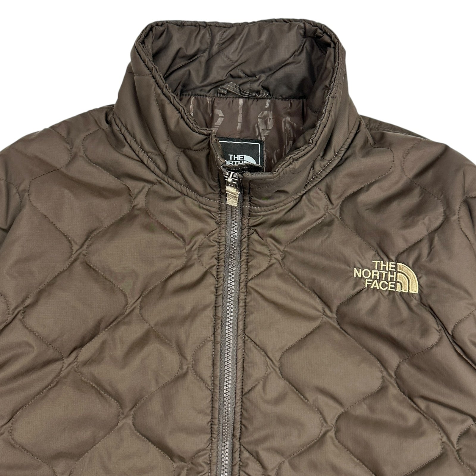Vintage The North Face Quilted Jacket Brown