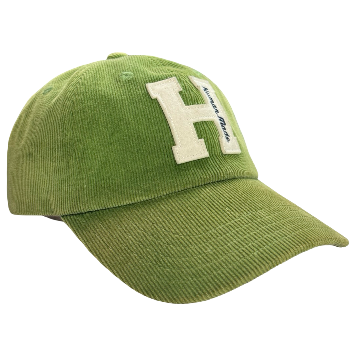 Human Made Embroidered Corduroy  Hat Green