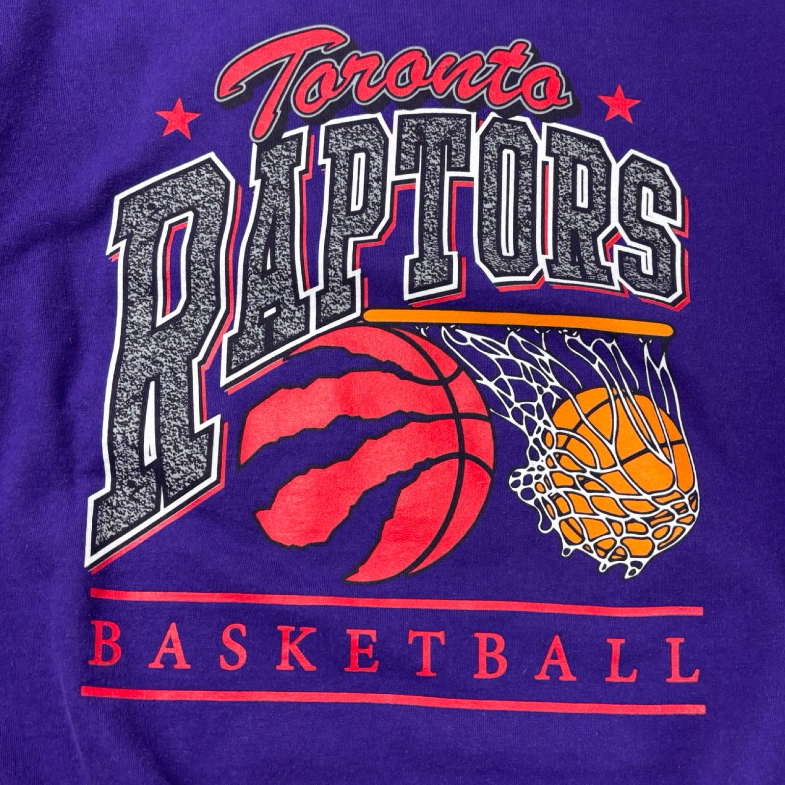 Vintage NBA Toronto Raptors Basketball Crewneck Purple