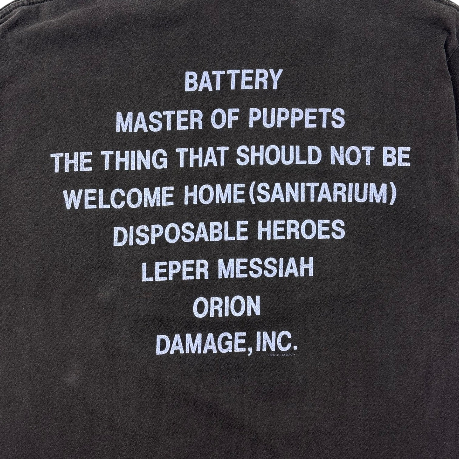 Vintage Metallica ‘Master of Puppets’ Album T-Shirt Black