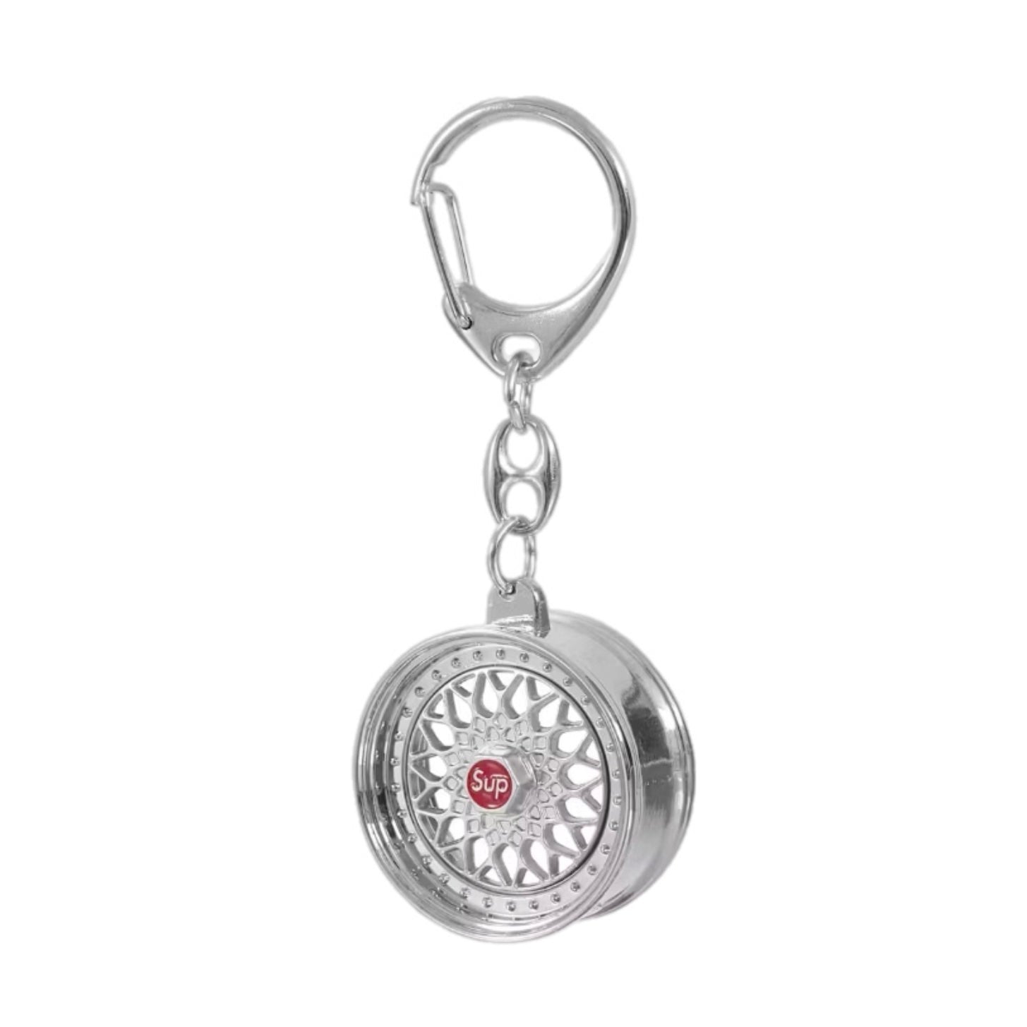 Supreme BBS RS Rim Keychain Silver
