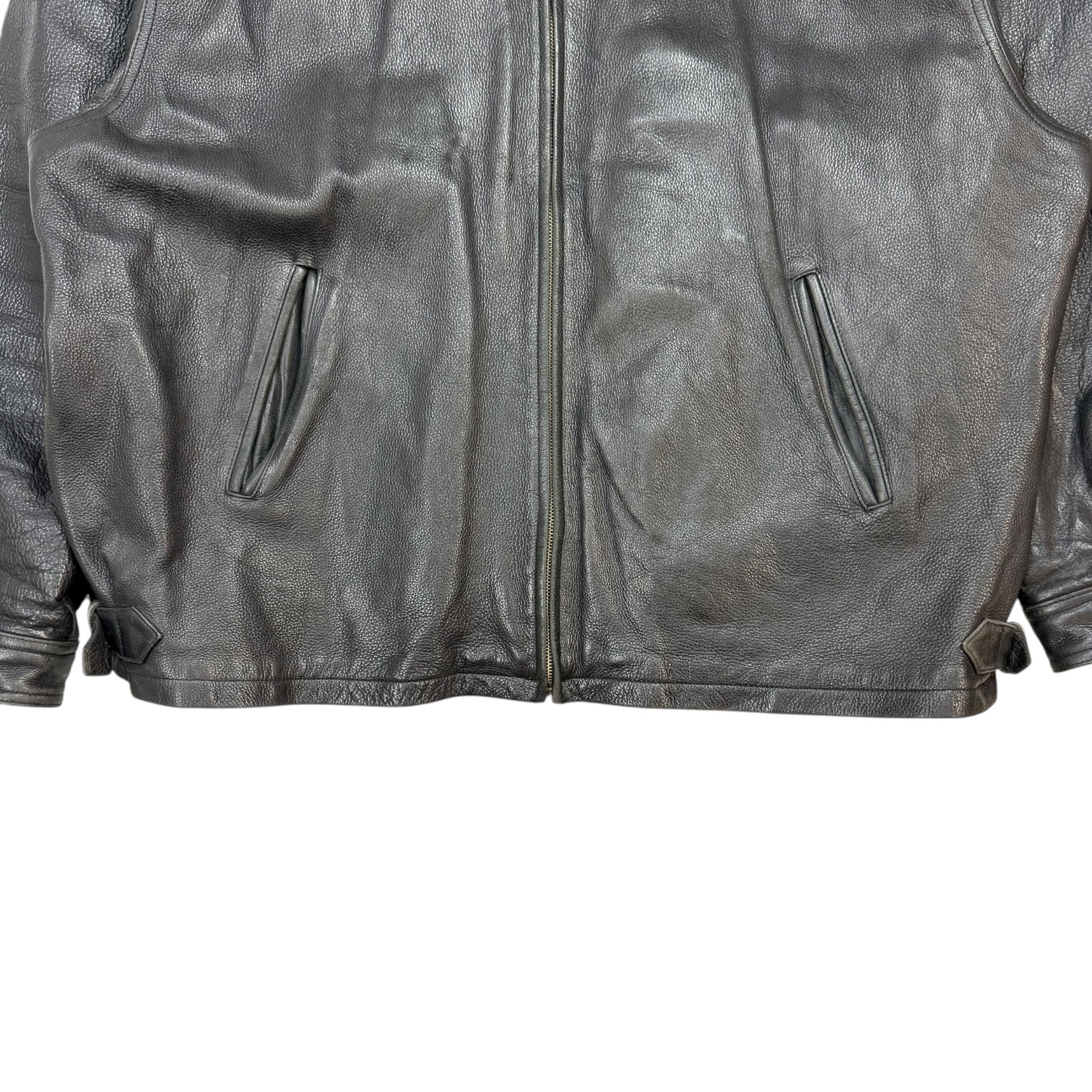 Vintage Timberbay Leather Jacket Black