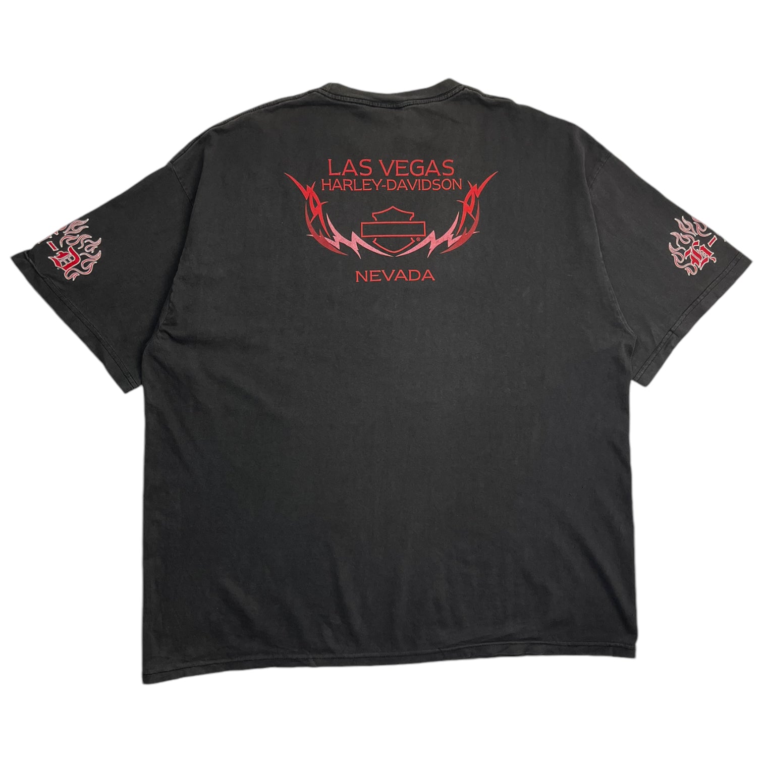 2003 Las Vegas Harley Davidson Flaming HD T-Shirt