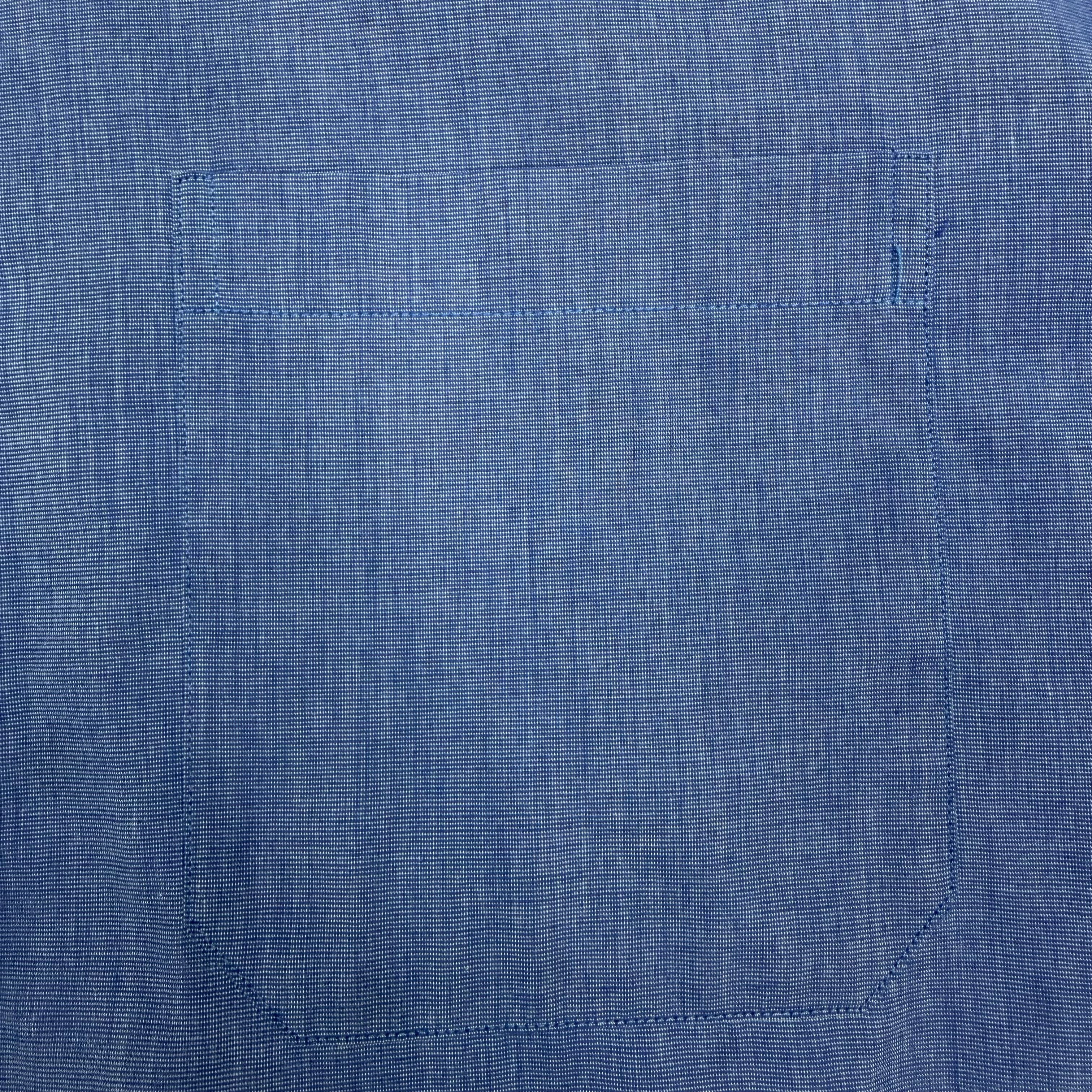 Vintage Christian Dior Button Up Shirt Blue