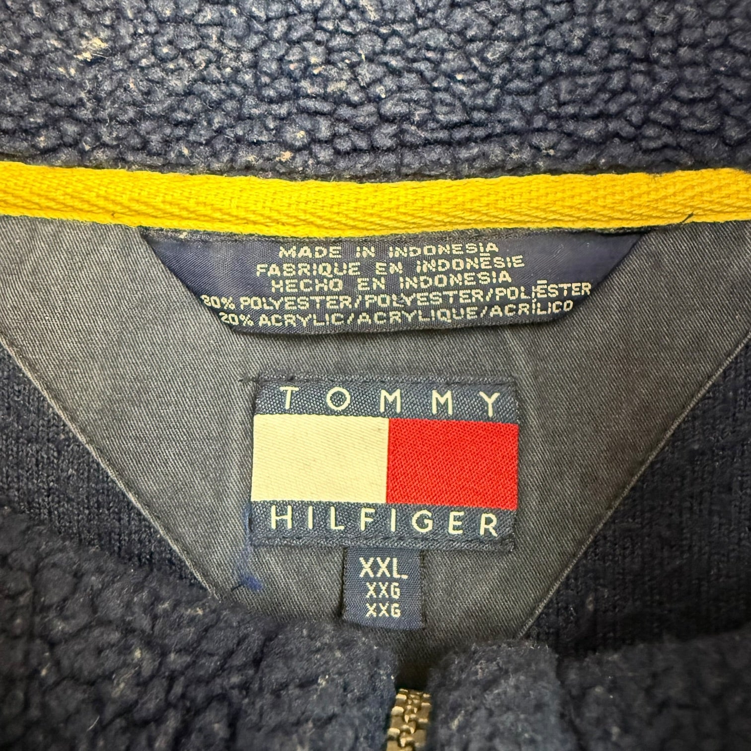 Vintage Tommy Hilfiger Quarter Zip Fleece Blue