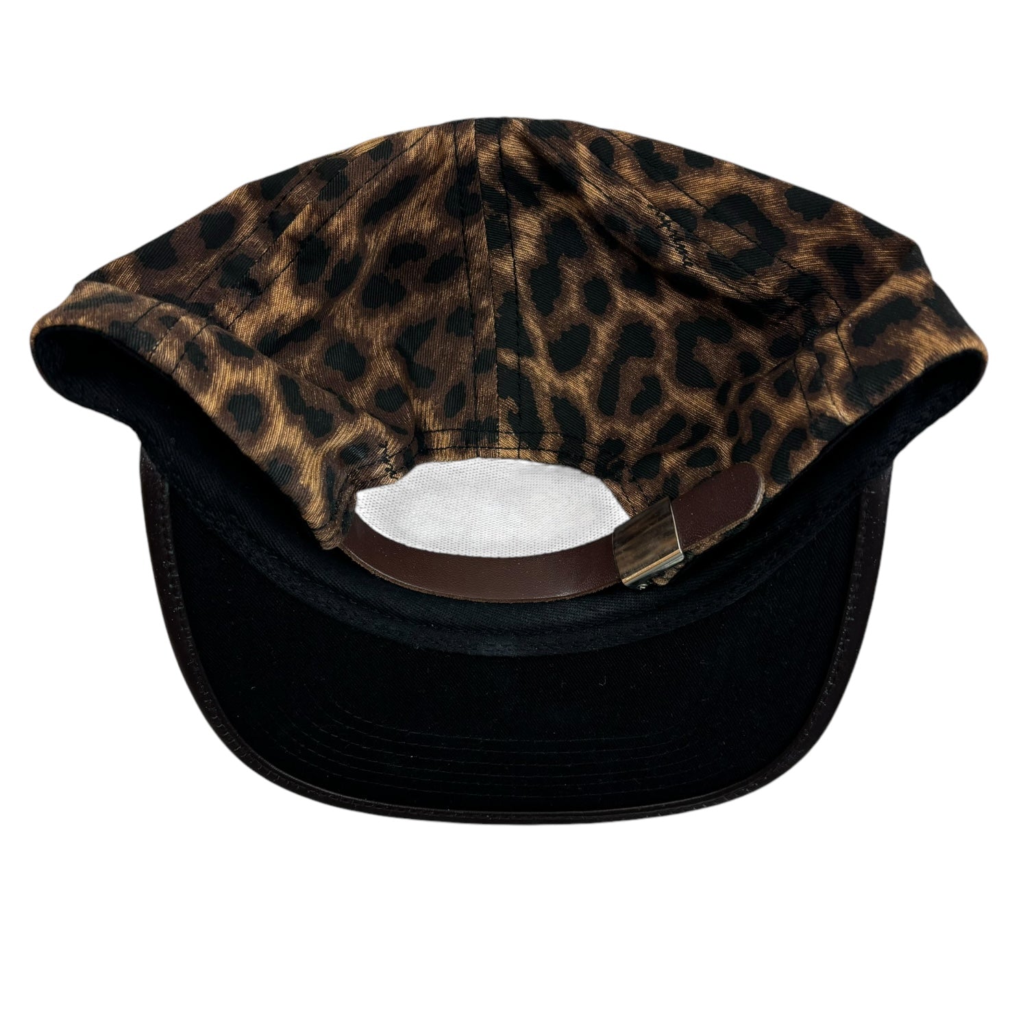 Supreme Leopard Print 5-Panel StrapBack Hat Brown