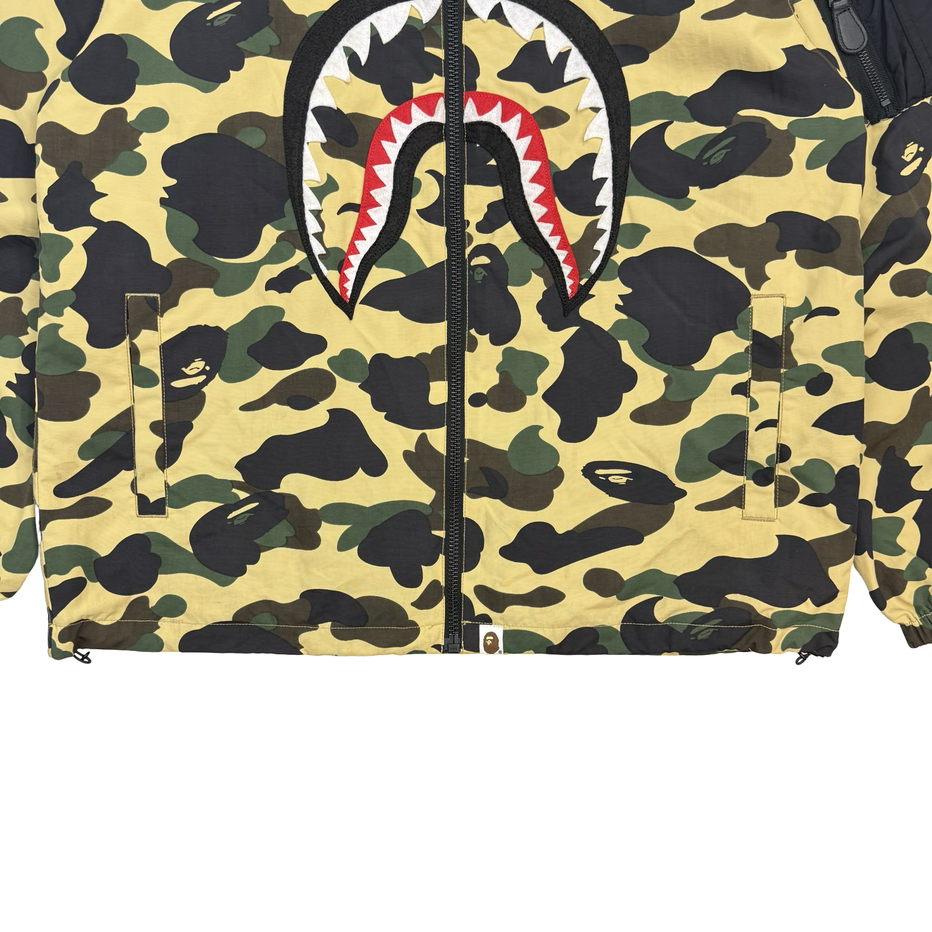A Bathing Ape PONR 1st Camo Zip Up Jacket Green