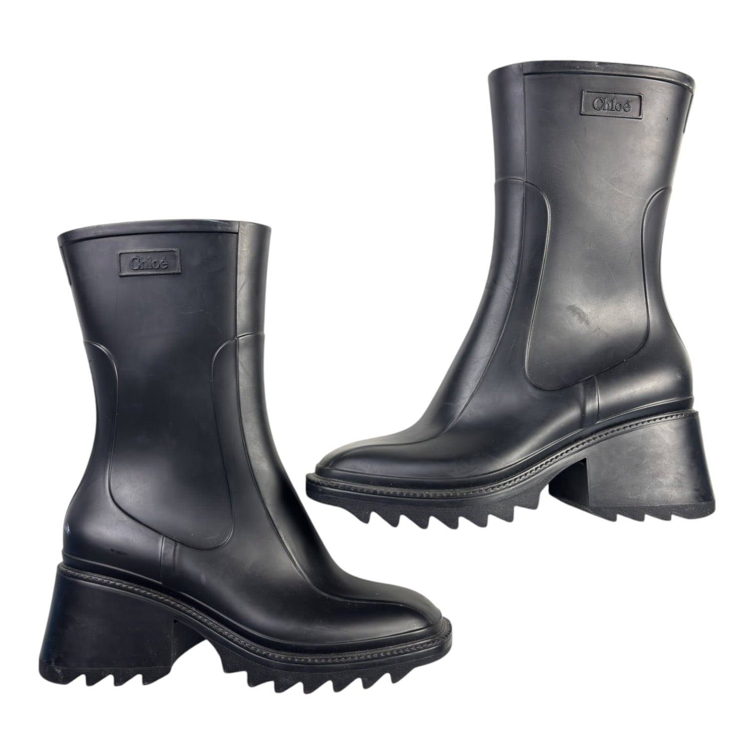 (W) Chloe Betty Rain Boots Black
