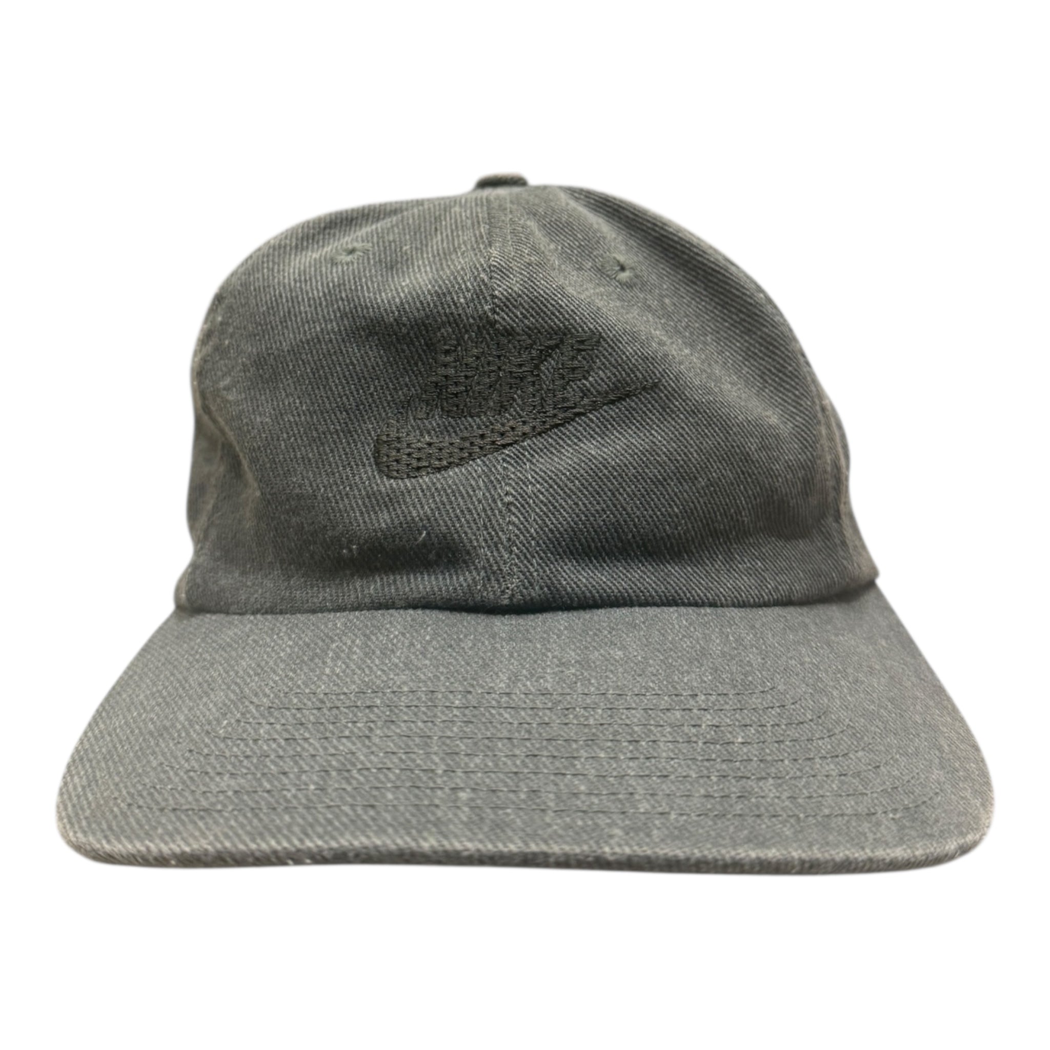 Vintage Monochrome Nike StrapBack Hat Heather Grey