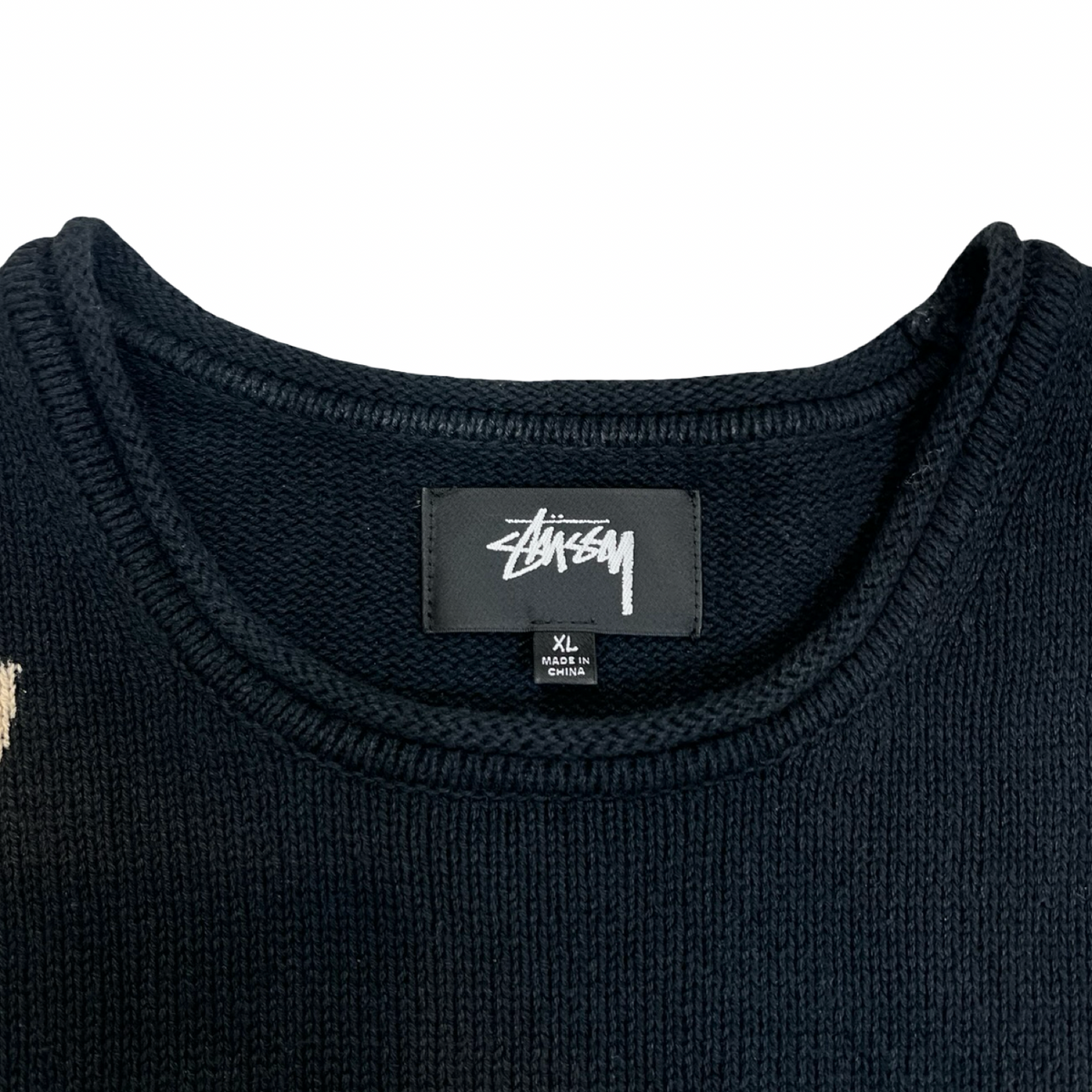 Stüssy Floral Roll Neck Sweater Black