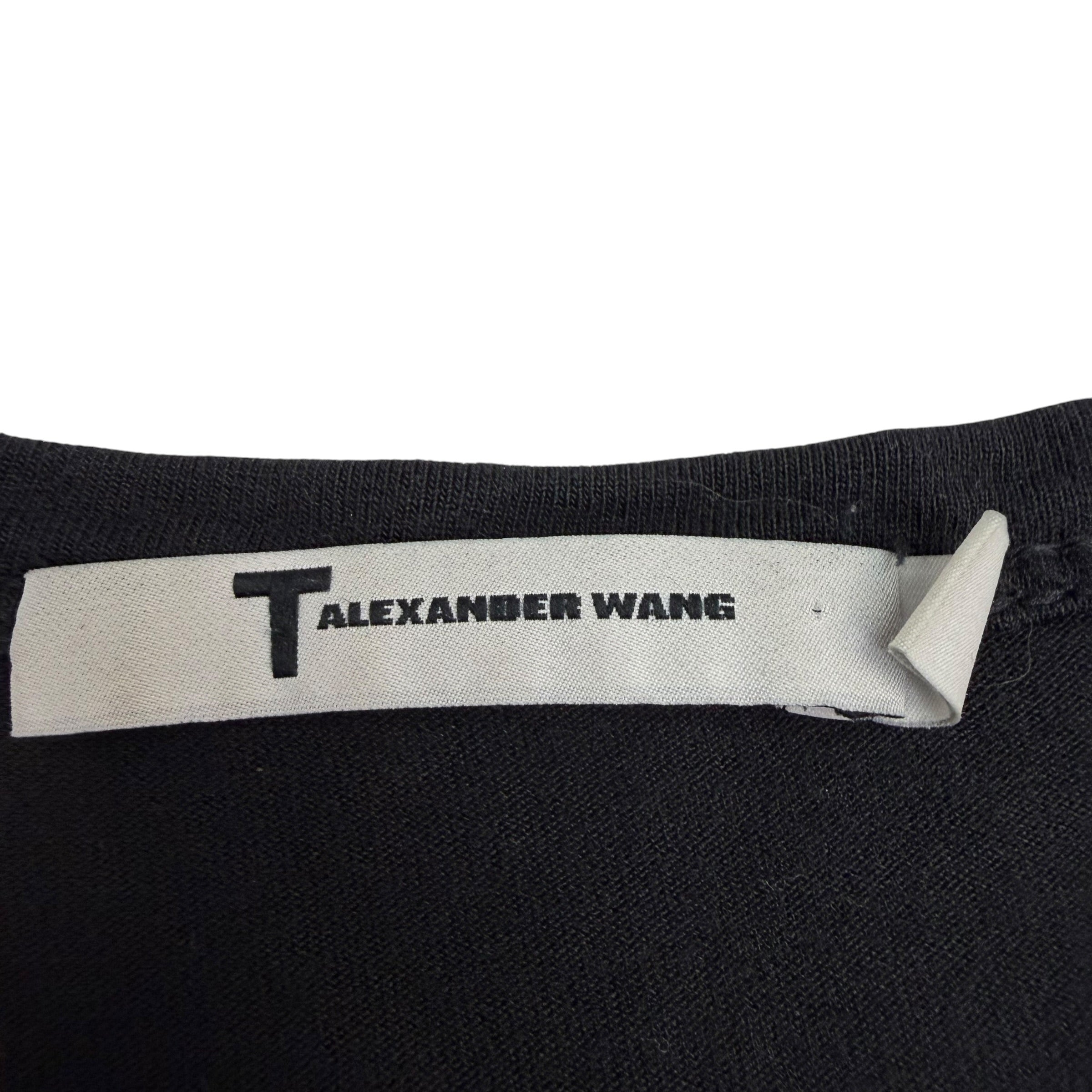 (W) T By Alexander Wang Pocket Tee Black