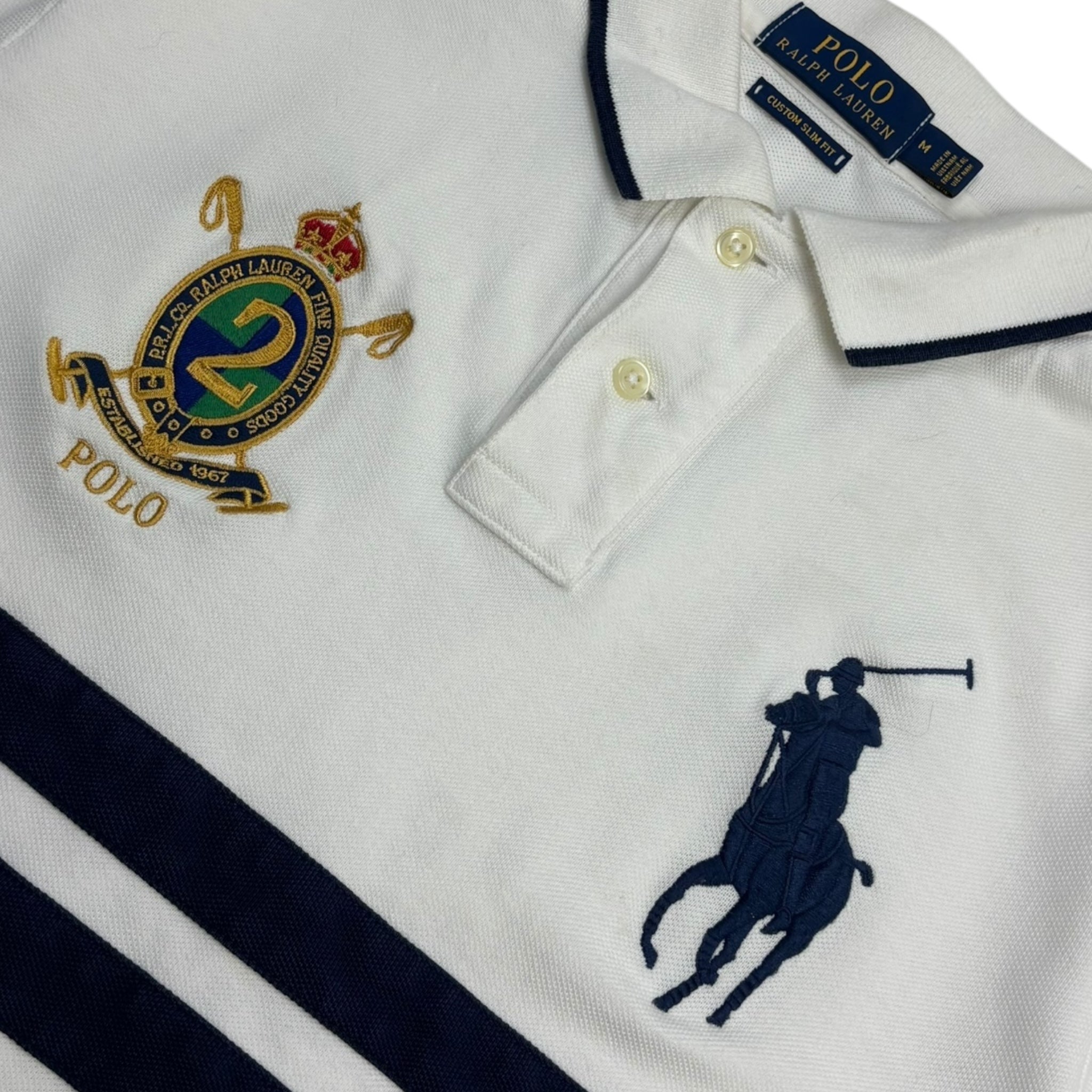 Vintage Polo Ralph Lauren Striped Big Pony Shirt