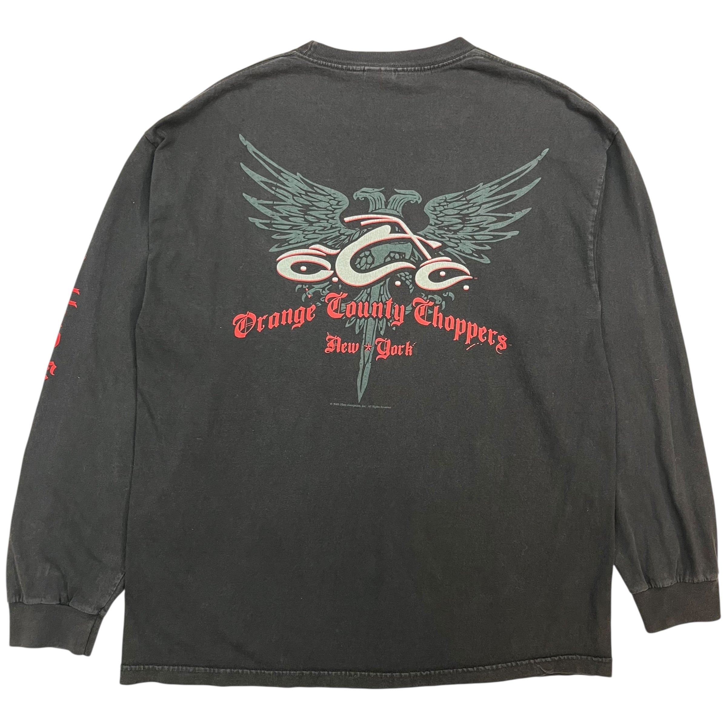 2003 Orange County Choppers New York Long Sleeve Tee Black