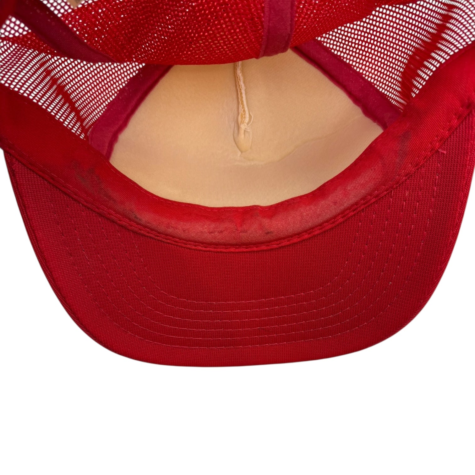 Vintage Edmonton Trappers Trucker Hat Red