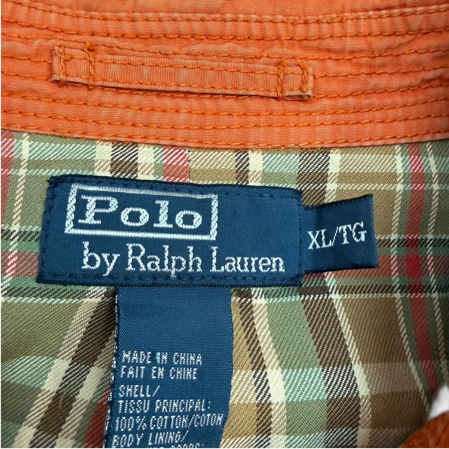 Vintage Polo Ralph Lauren Harrington Jacket Orange