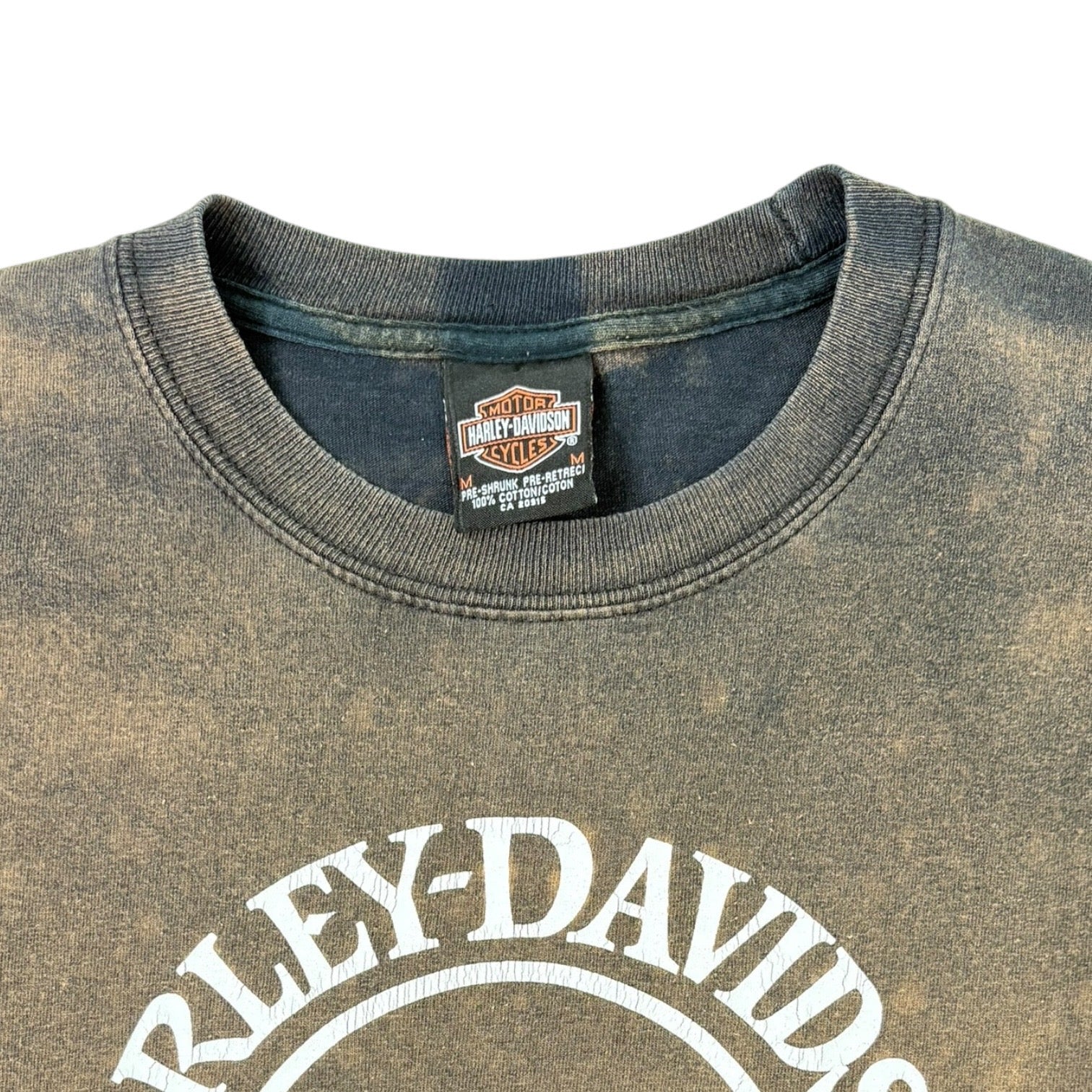 Vintage Harley Davidson of Langley, B.C, Canada Long Sleeve T-Shirt Acid Wash