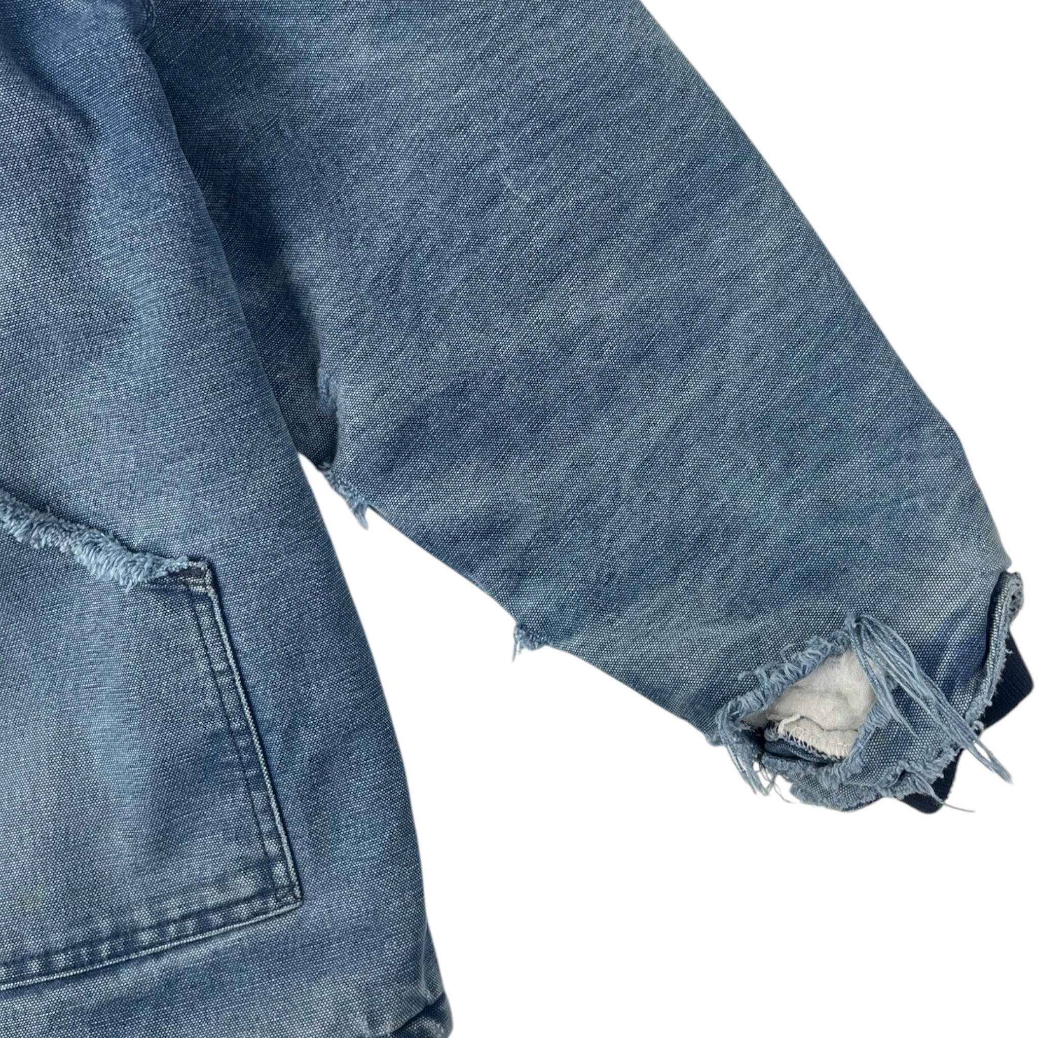 Carhartt Quilted Nylon-Lined Firm Duck Arctic Traditional Coat Faded Blue