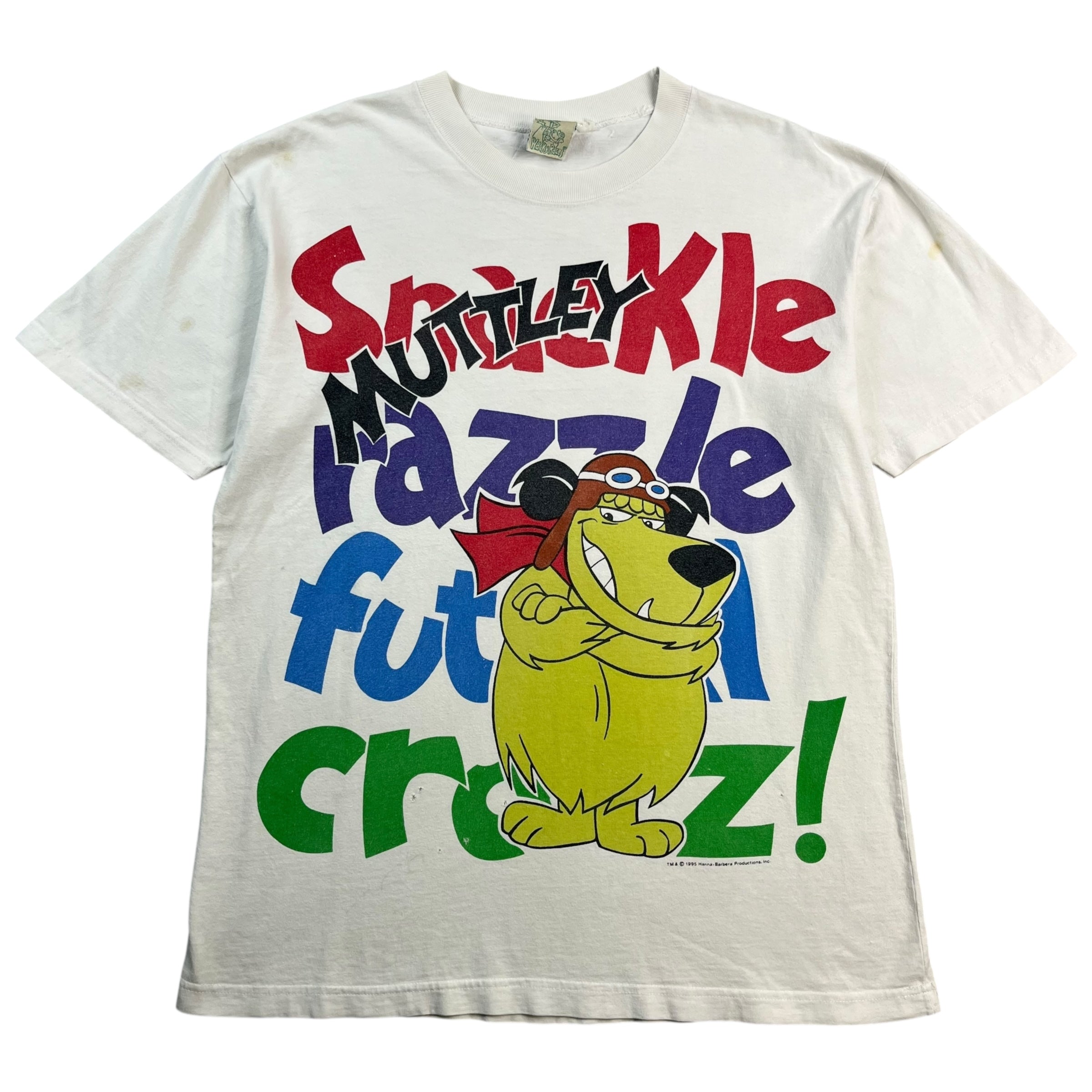 1995 Wacky Races Muttley Tee White
