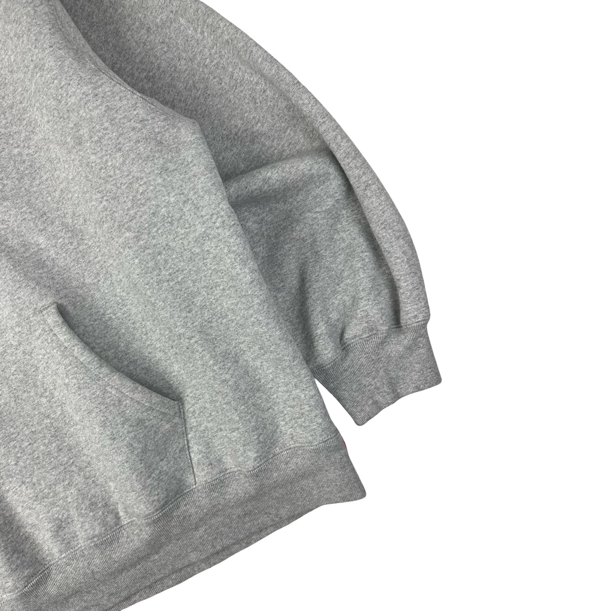 Supreme Satin Applique Hooded Sweatshirt (FW24) Grey