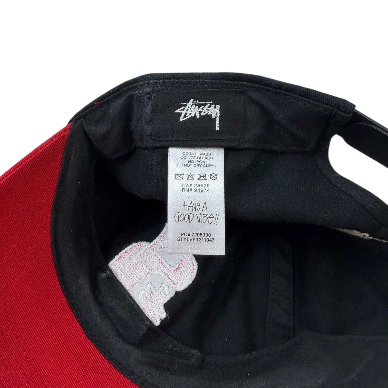 Stussy Vintage S Low Pro Cap Black/Red