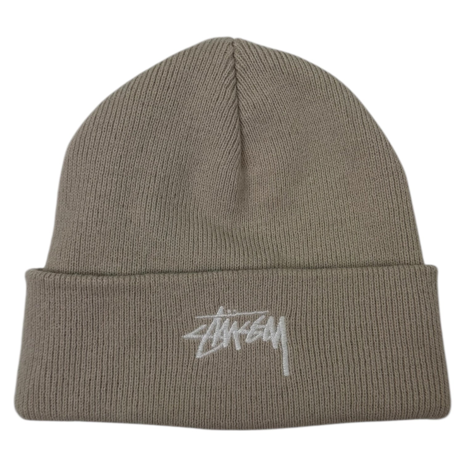 Stussy Stock Logo Beanie Tan