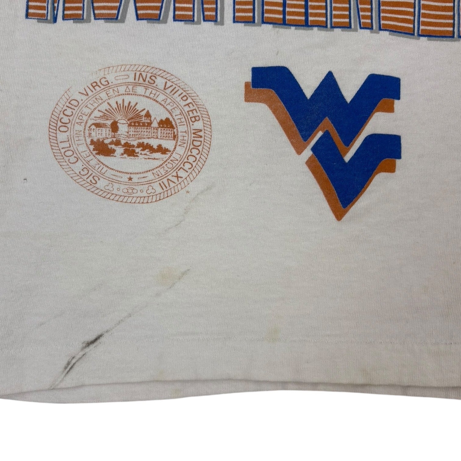 Vintage West Virginia University Mountaineers T-Shirt White