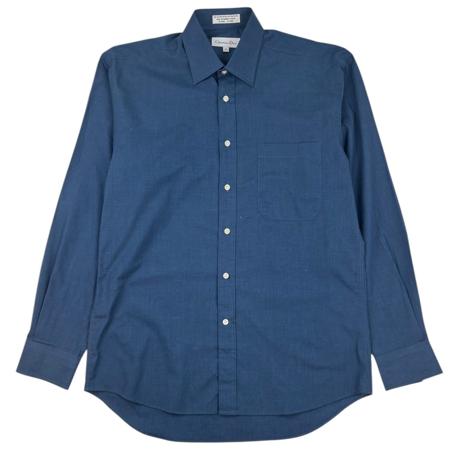 Christian Dior Button-Up Dress Shirt Navy