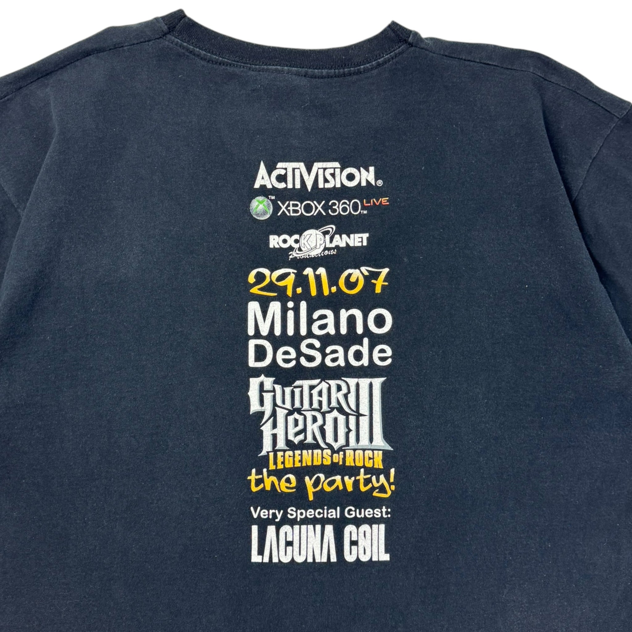 2007 Guitar Hero 3 Xbox 360 Gaming Promo T-Shirt