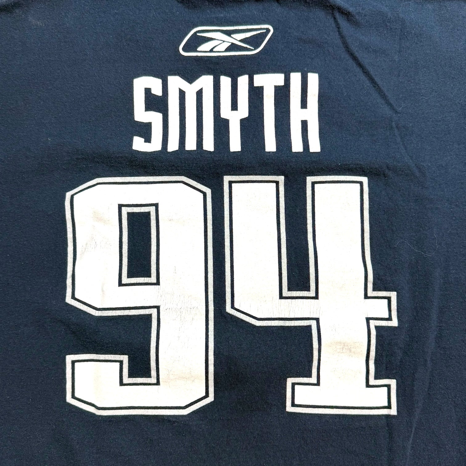 Vintage Reebok Edmonton Oilers Ryan Smyth Tee Navy Blue