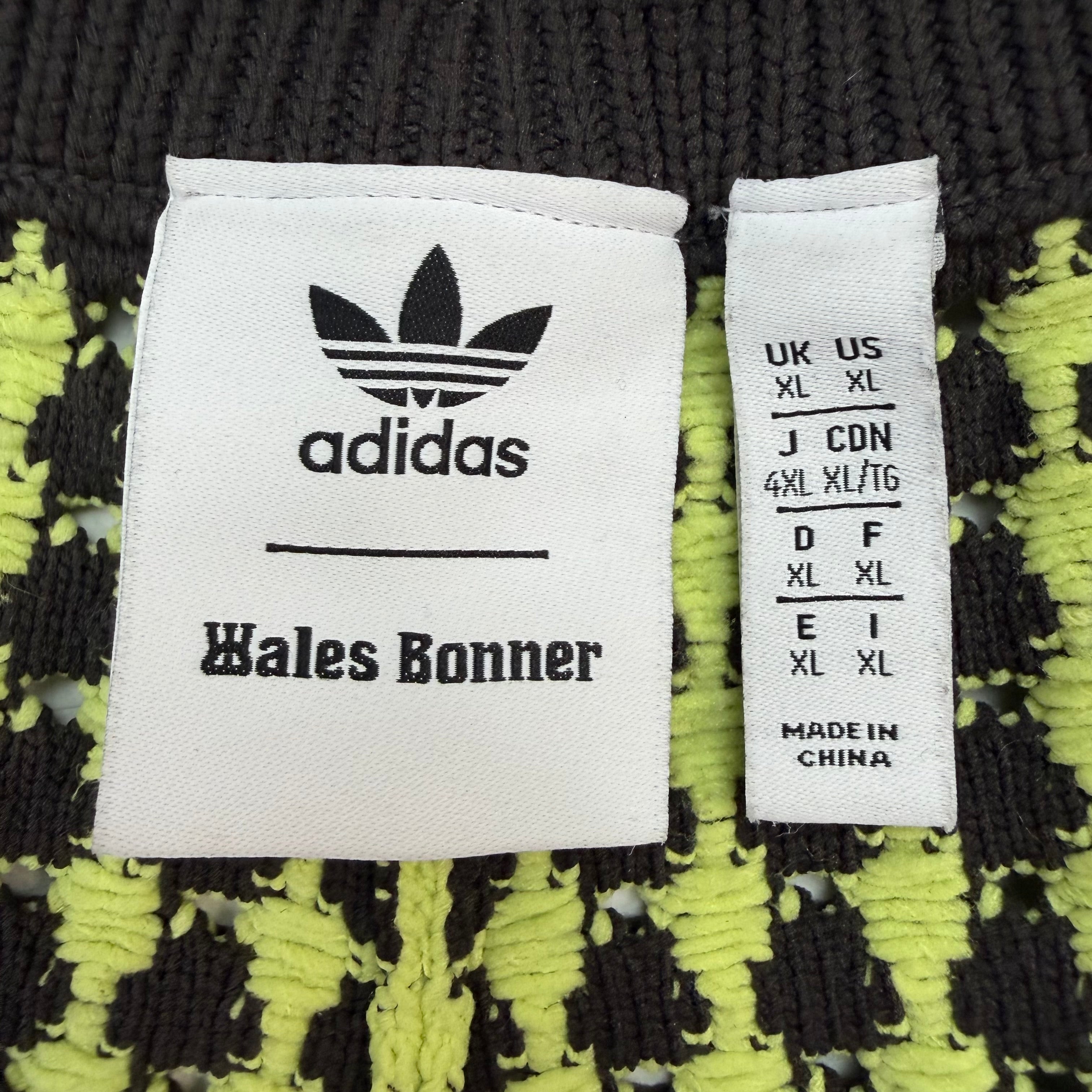 Adidas X Wales Bonner Crochet Shorts Semi Frozen Yellow