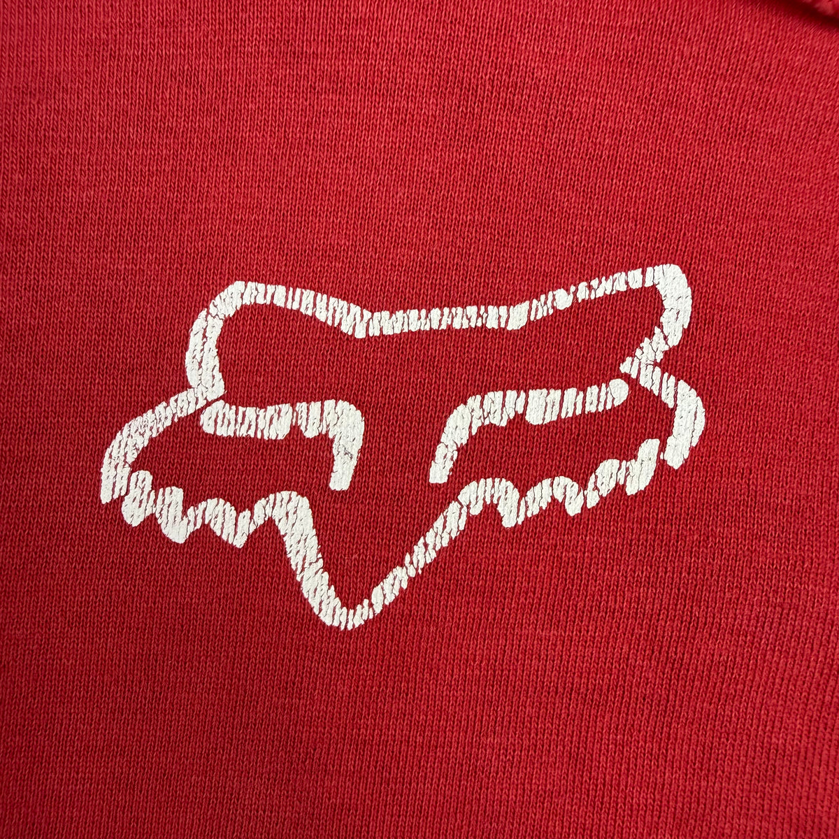 Vintage Fox Racing Hoodie Red