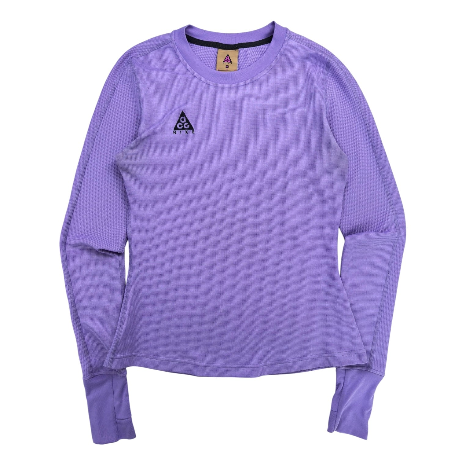 (W) Nike ACG Waffle Knit Thermal Long Sleeve Purple