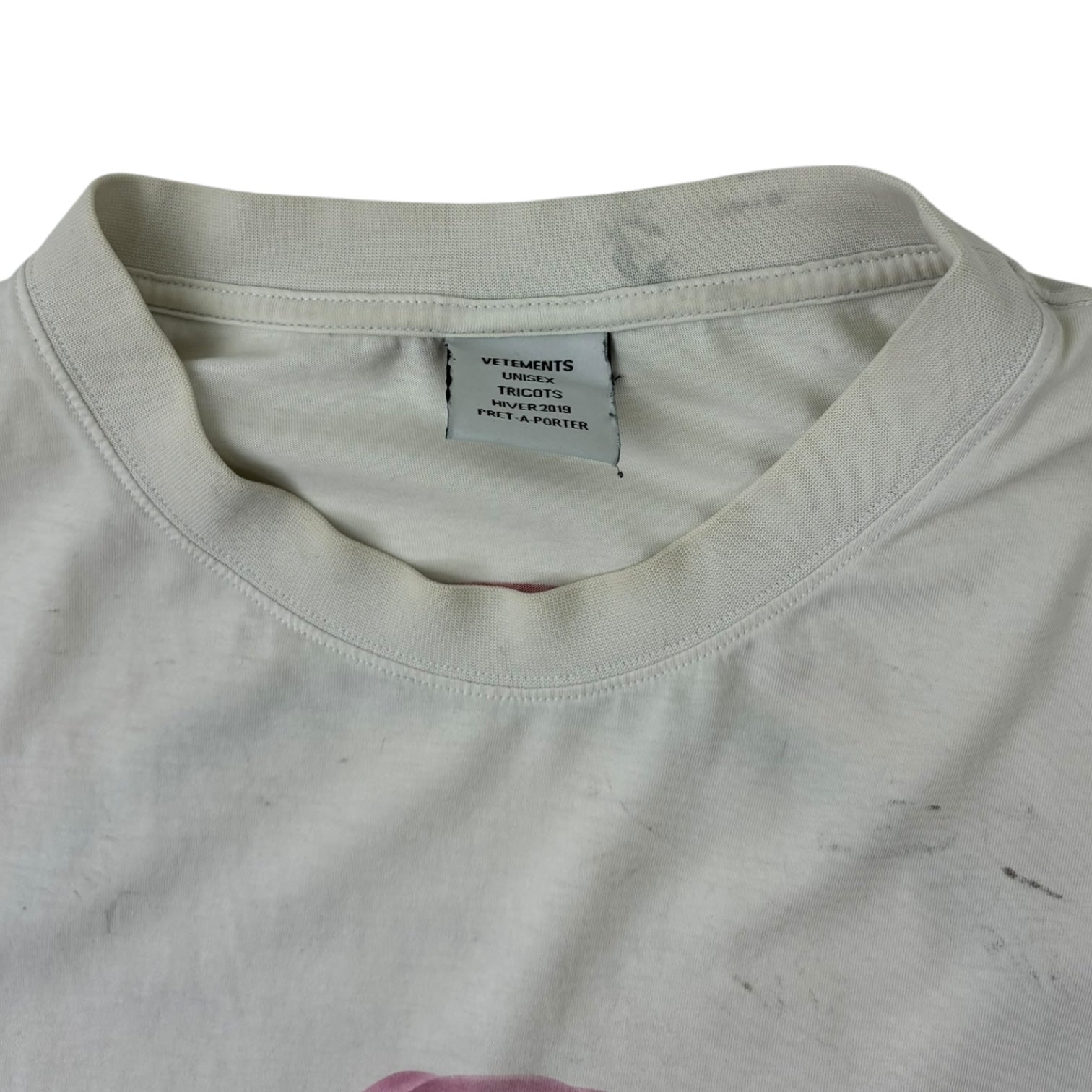 Vetements SS18 Lucky Pig T-Shirt White