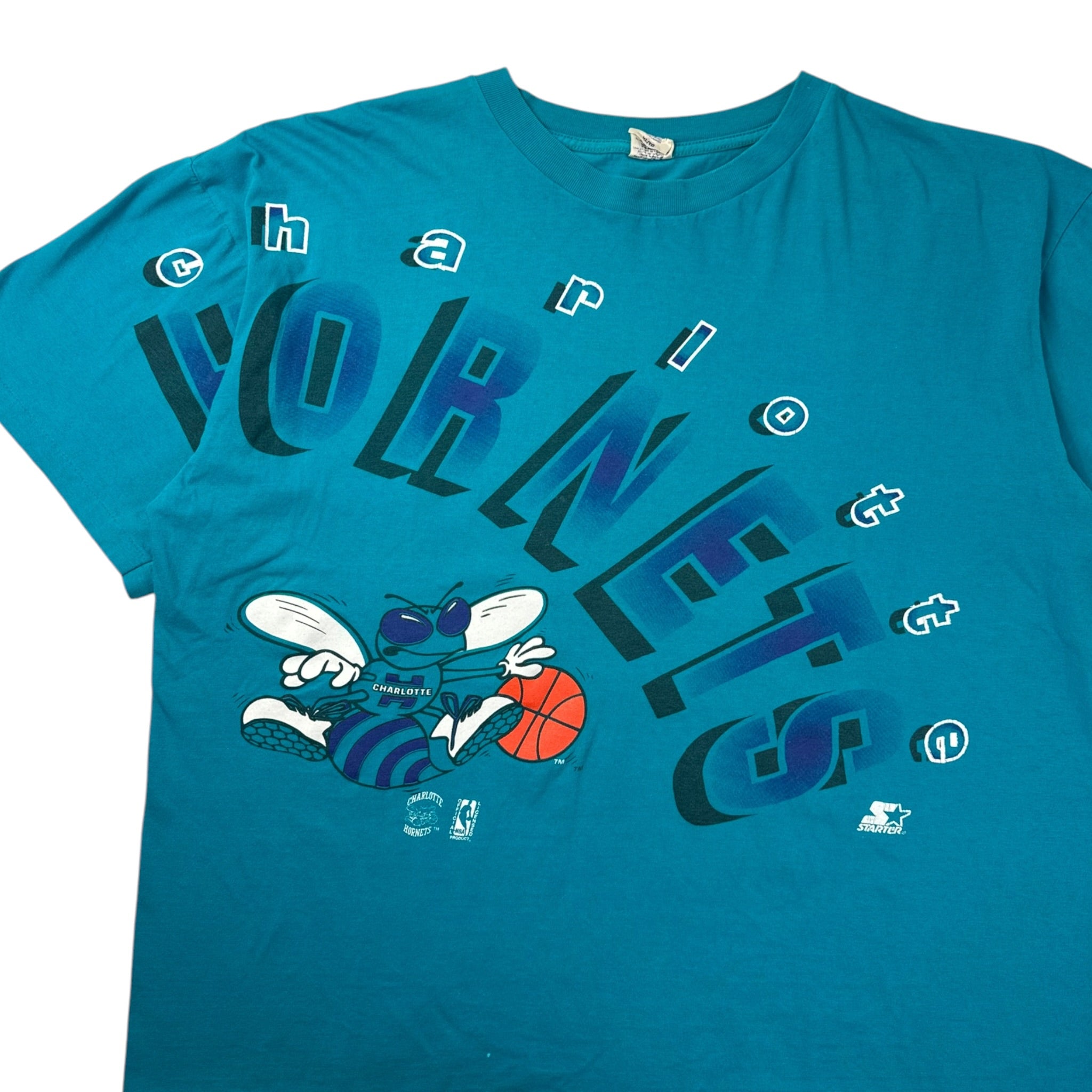 Vintage Starter Charlotte Hornets MLB T-Shirt Turqoise