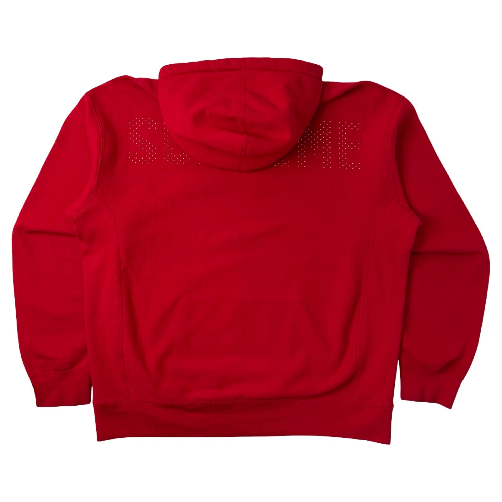 Supreme Studded Hooded Sweatshirt Red (SS18)