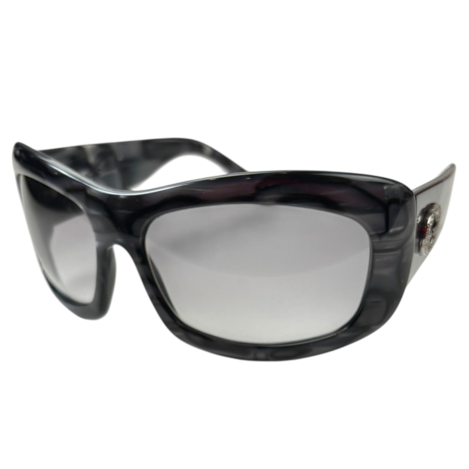 Gucci Rhinestone GG Black Marble Sunglasses