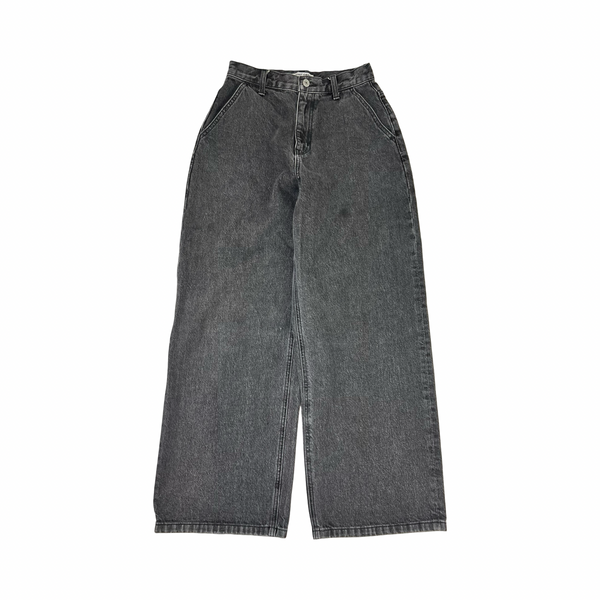 Light Grey Baggy Relaxed Utility Denim Jeans