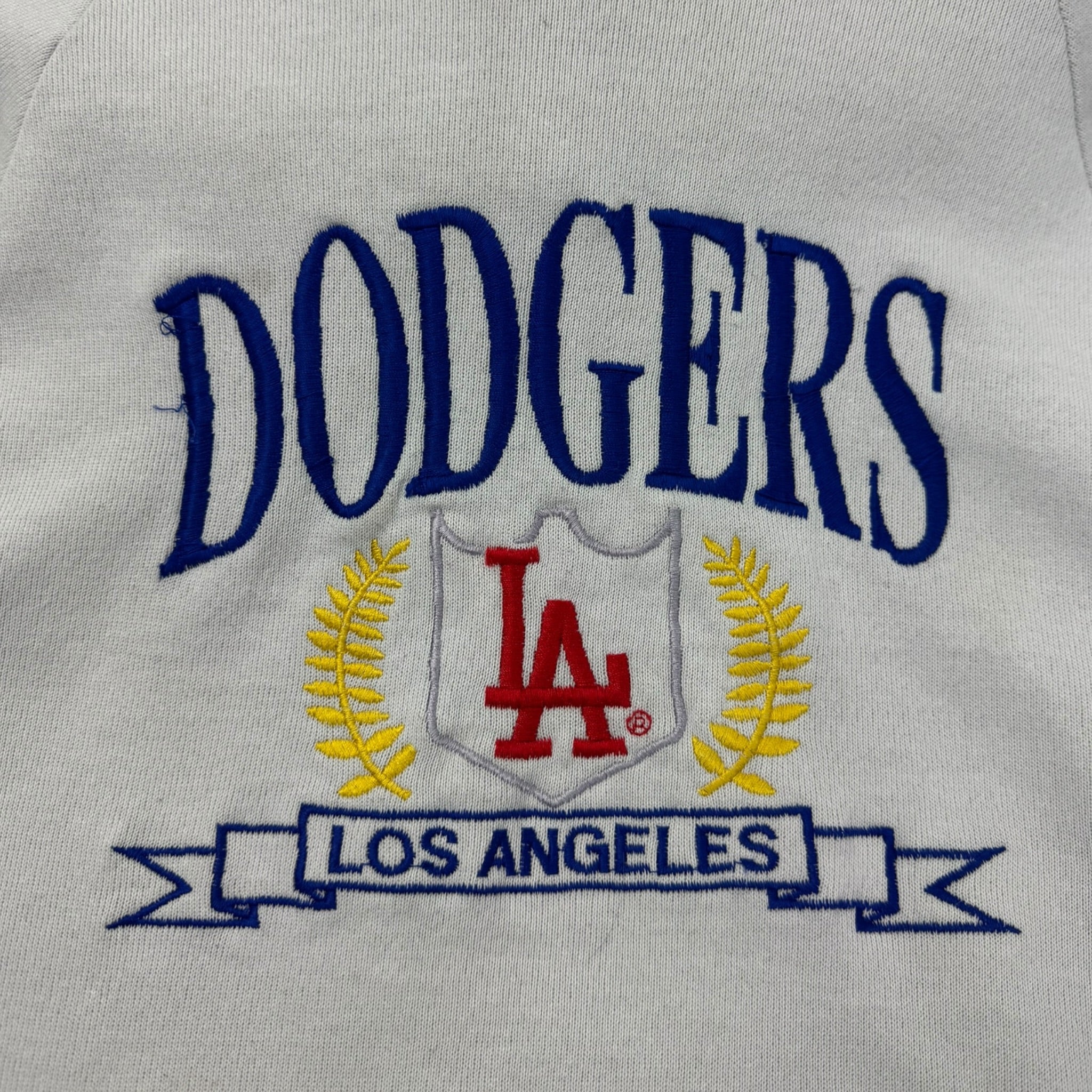 Vintage Los Angeles Dodgers Embroidered 7Logo Hoodie