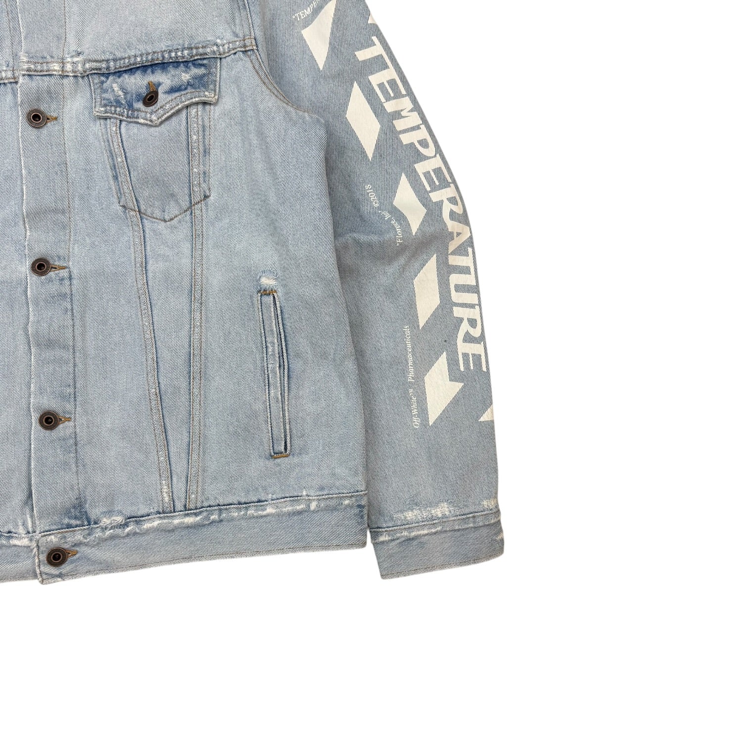 Off-White Temparture Denim Jacket Light Wash