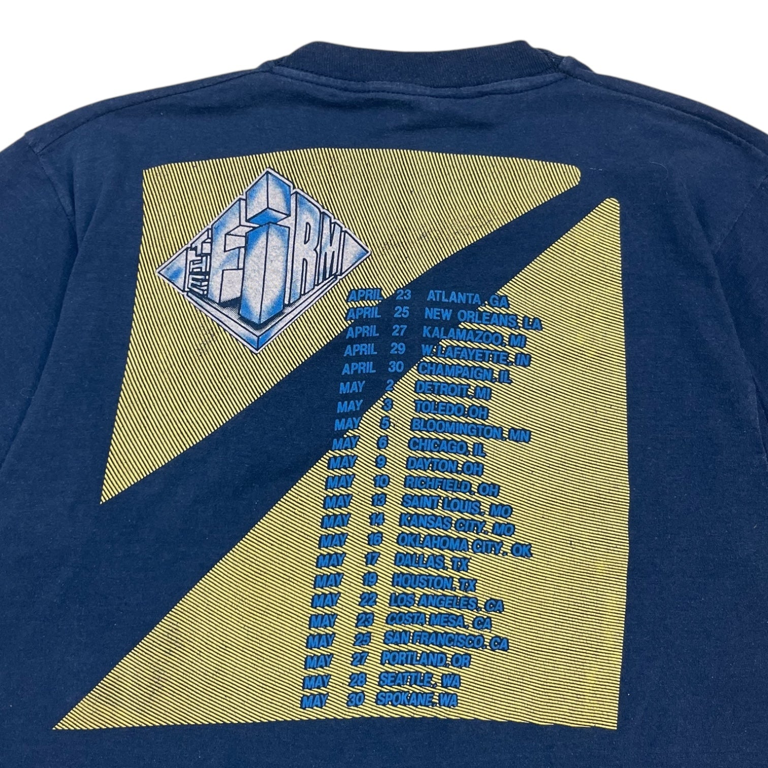 Vintage Jimmy Page The Firm Tee Navy