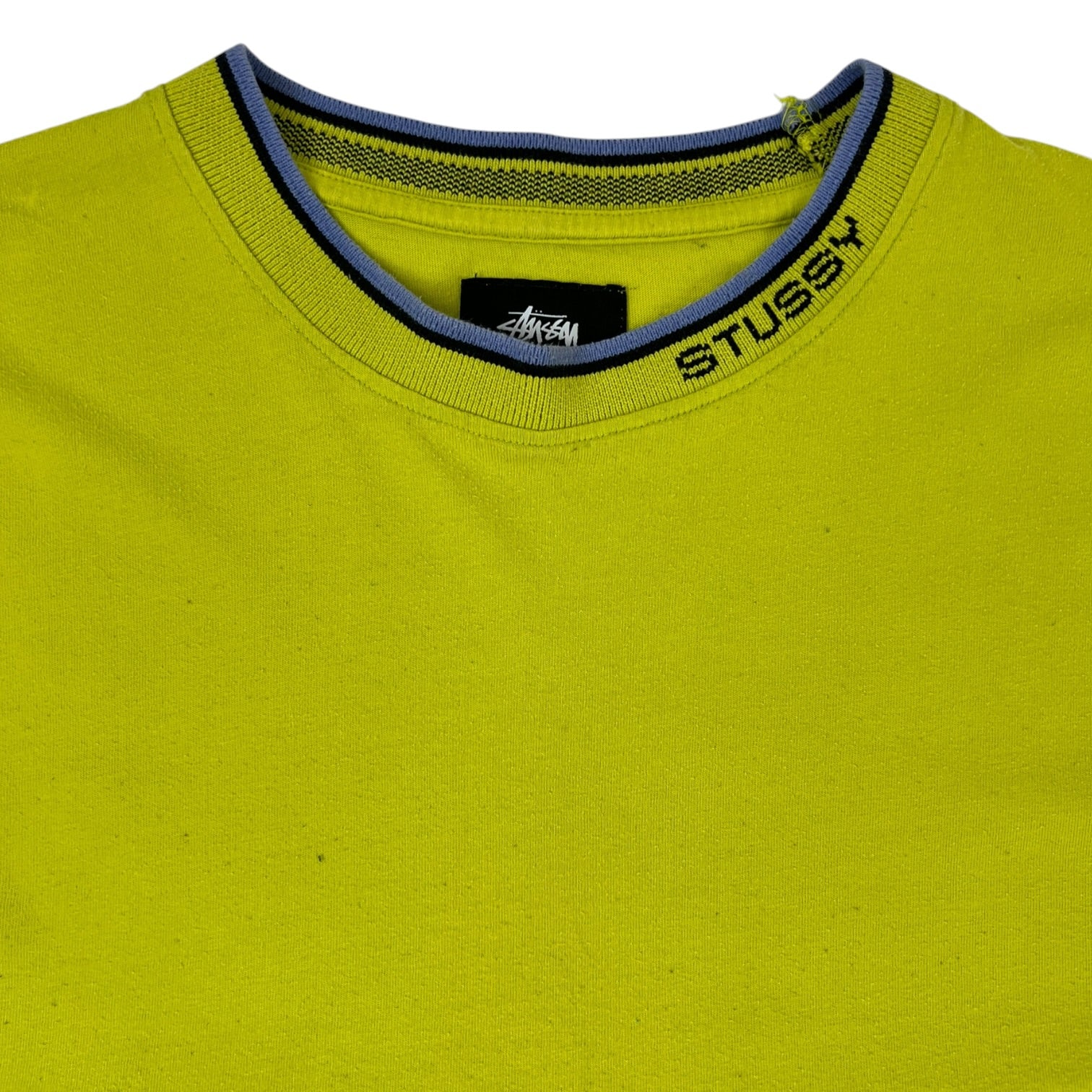 Stussy High Collar Long Sleeve T-Shirt Lime Green