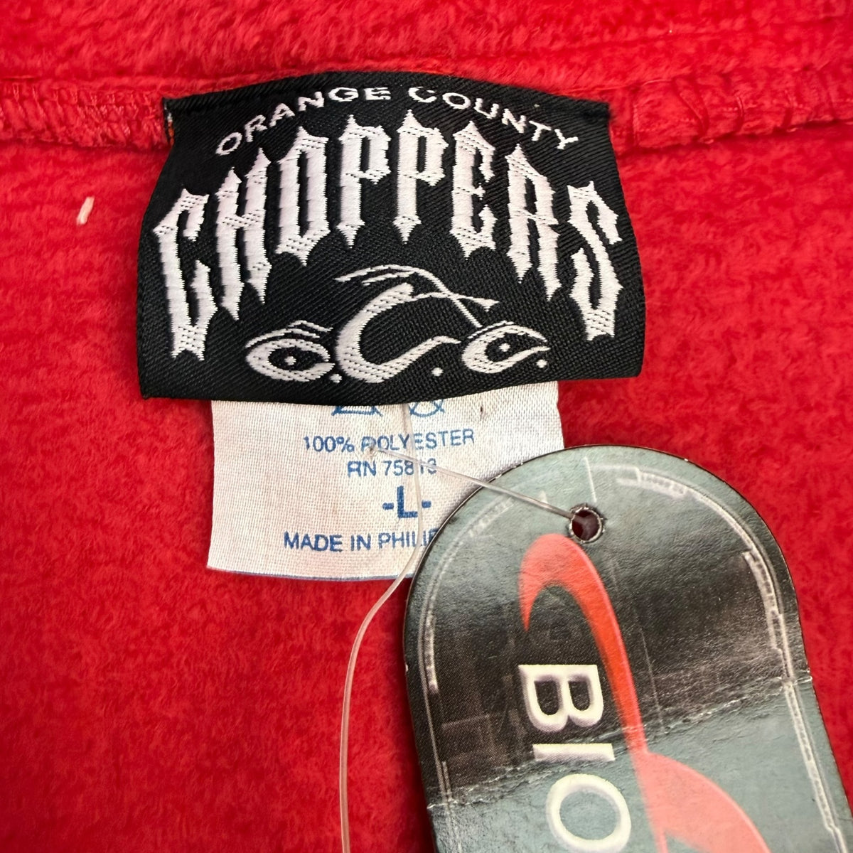 Vintage Orange County Choppers Fleece Quarter Zip Red