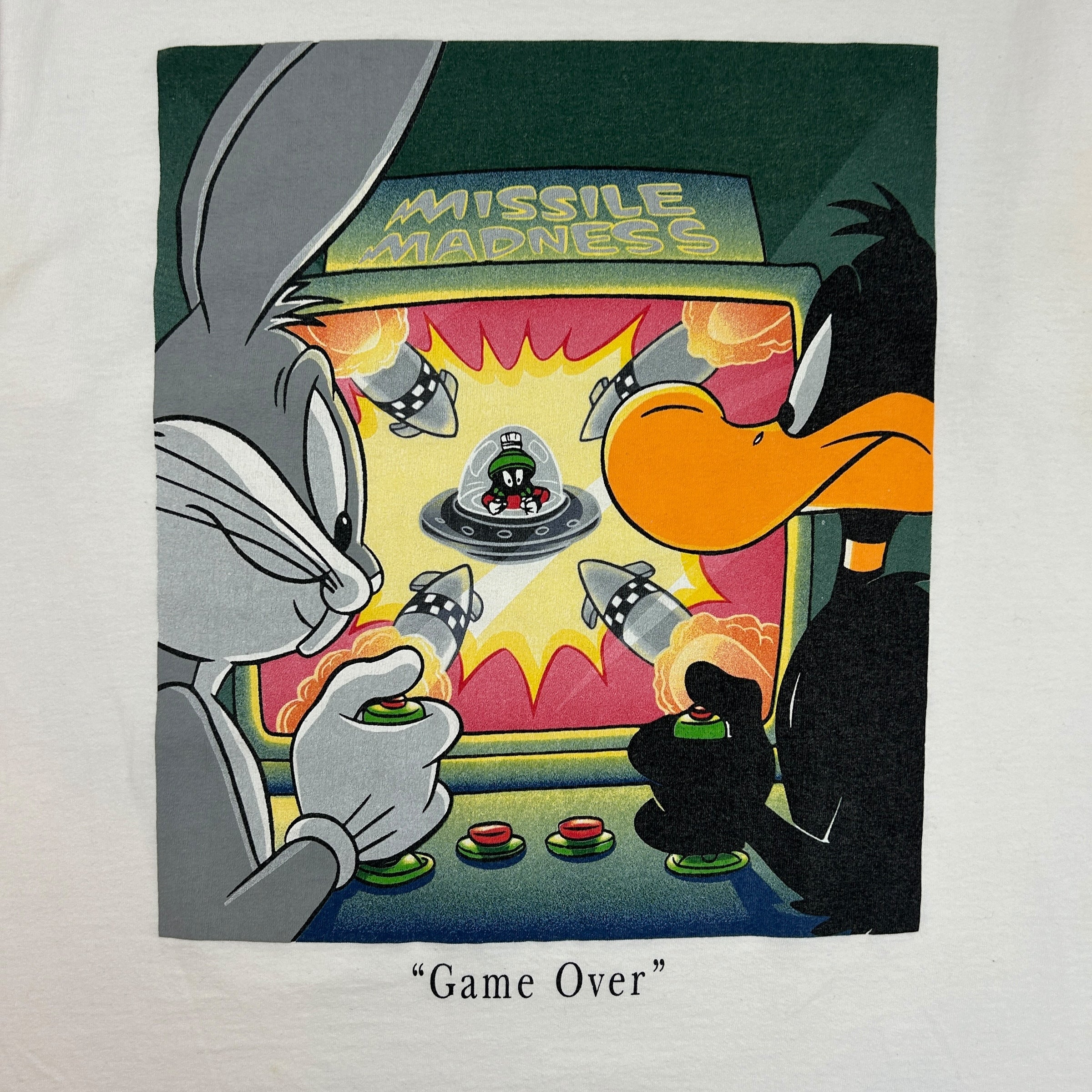 Vintage Looney Tunes Missile Madness T-Shirt White