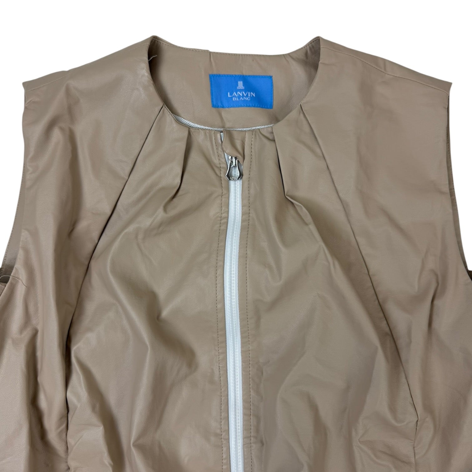 (W) Lanvin Blanc Vest Beige