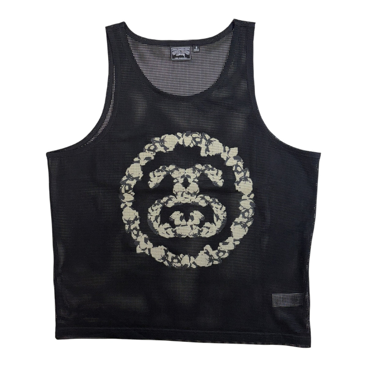 Denim Tears x Stüssy Double S Wreath Gym Tank Black