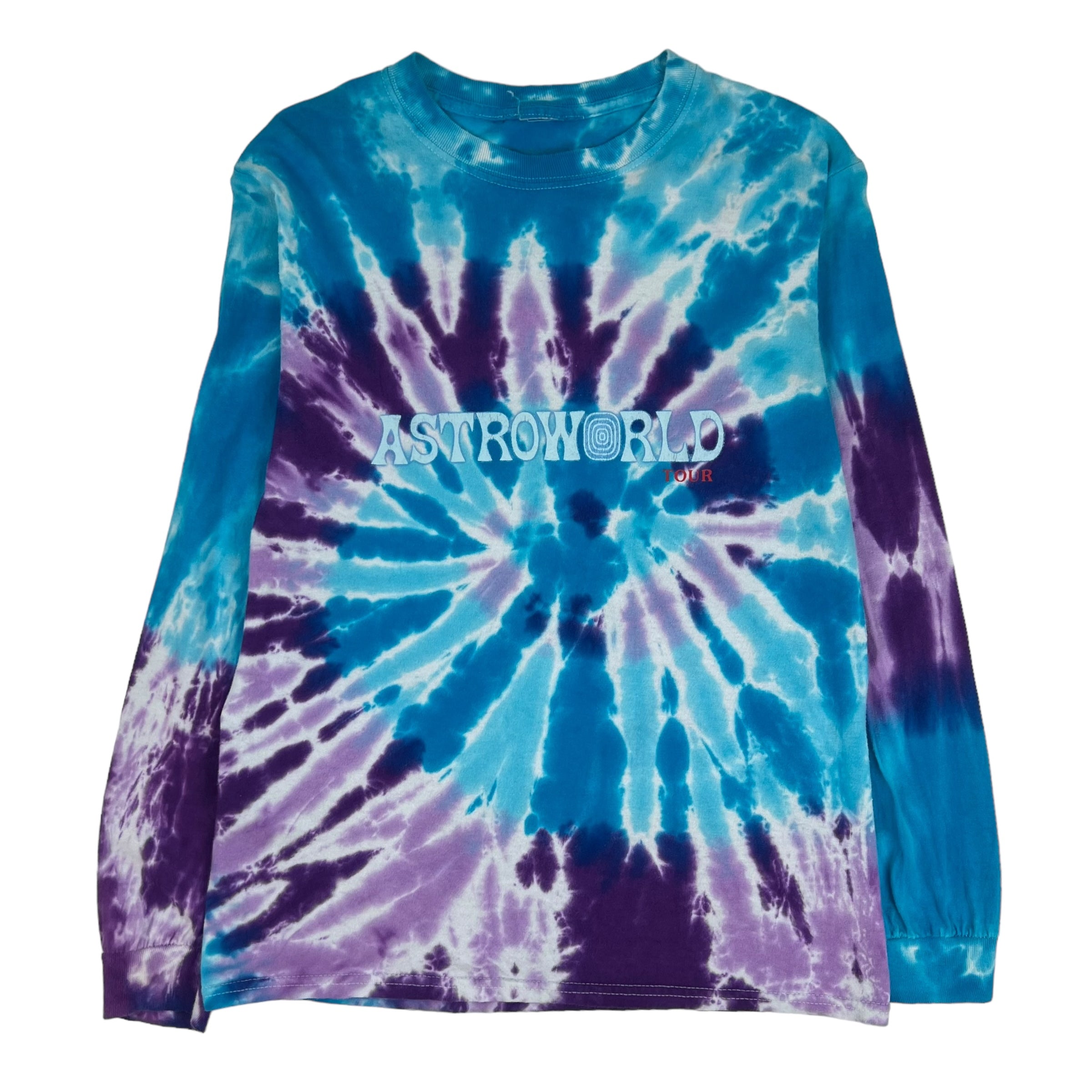 Travis Scott Astroworld Wish You Were Here Tie Dye Longsleeve T-Shirt