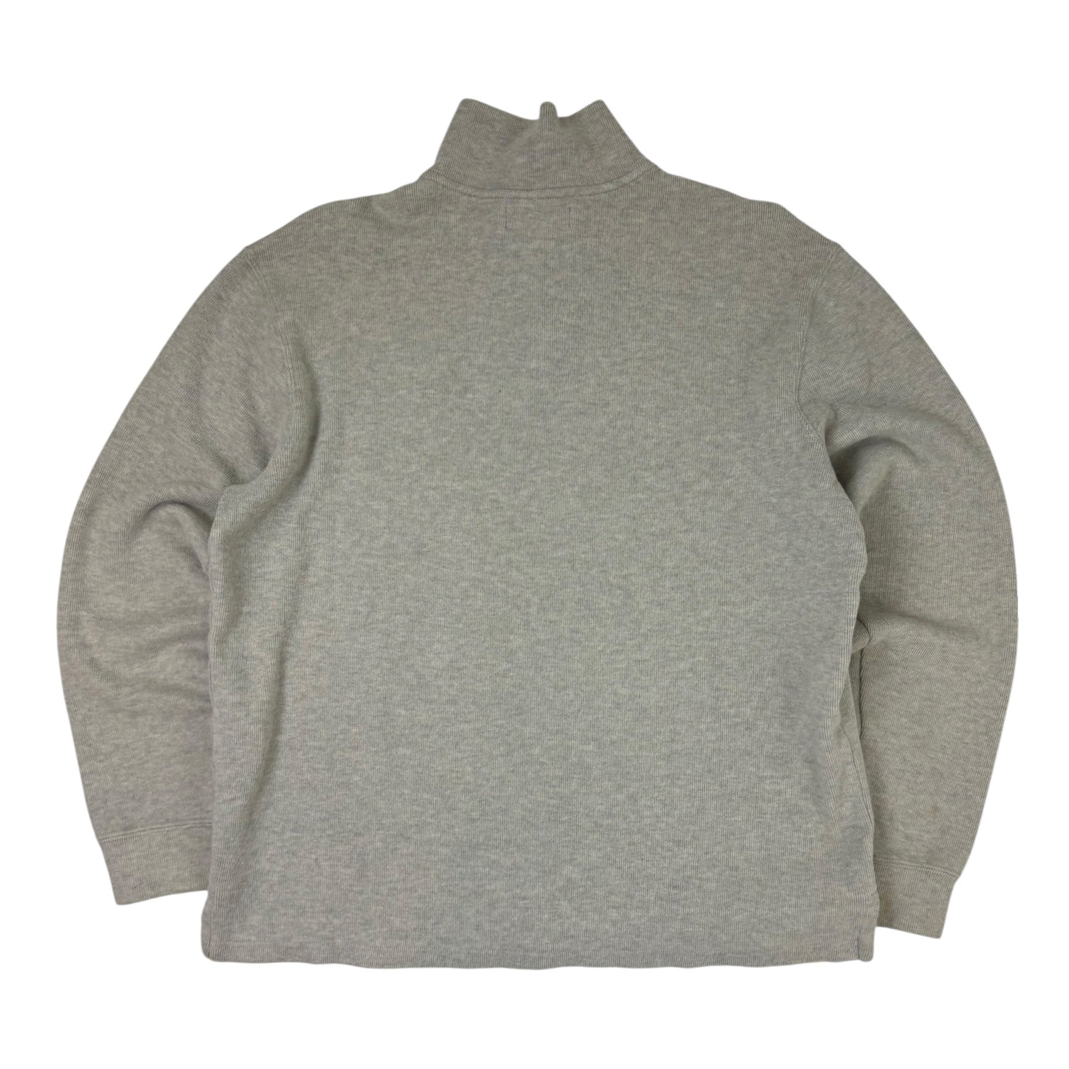 Vintage Polo Ralph Knit Quarter-Zip Sweater Grey