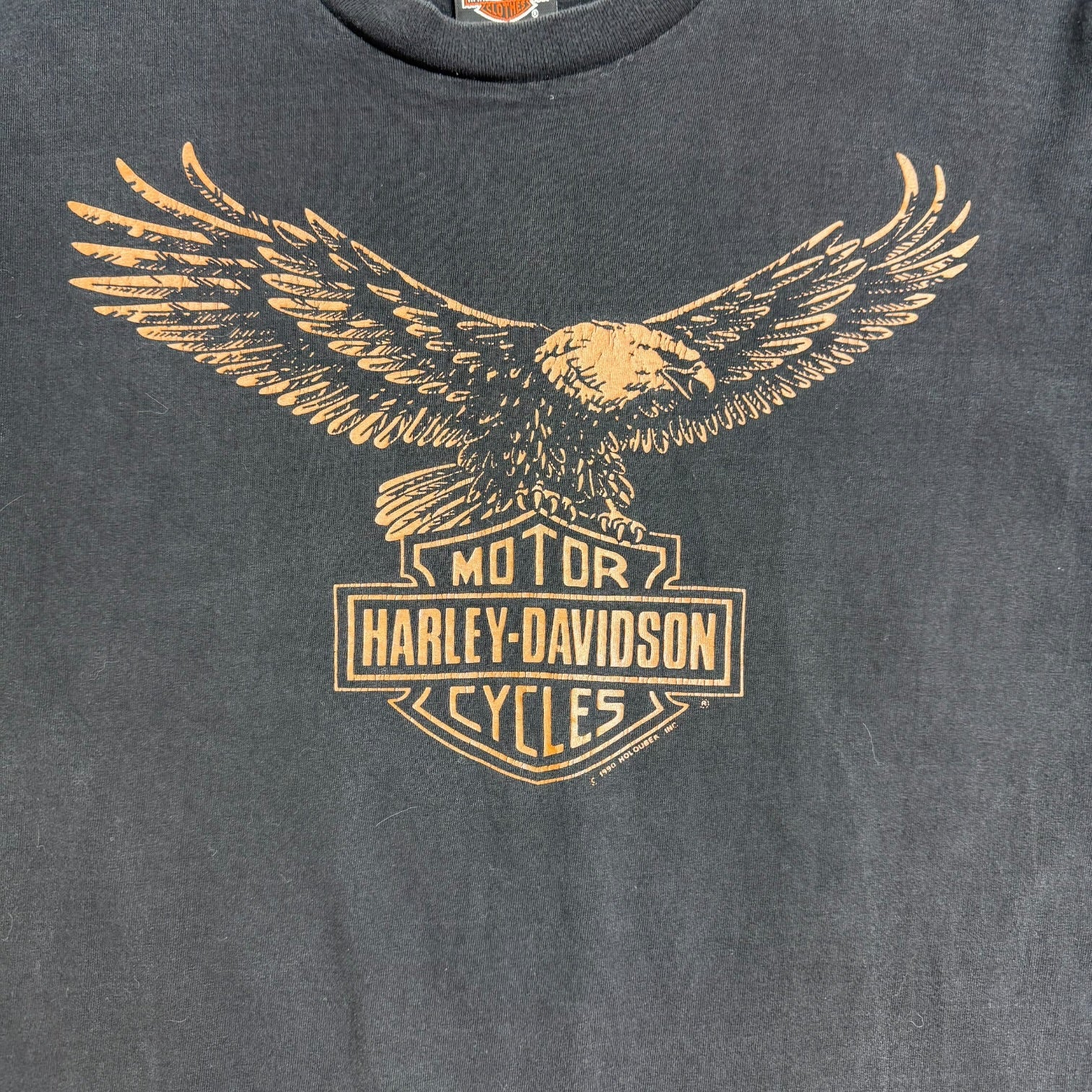 1990 Harley Davidson Logo Tee Black