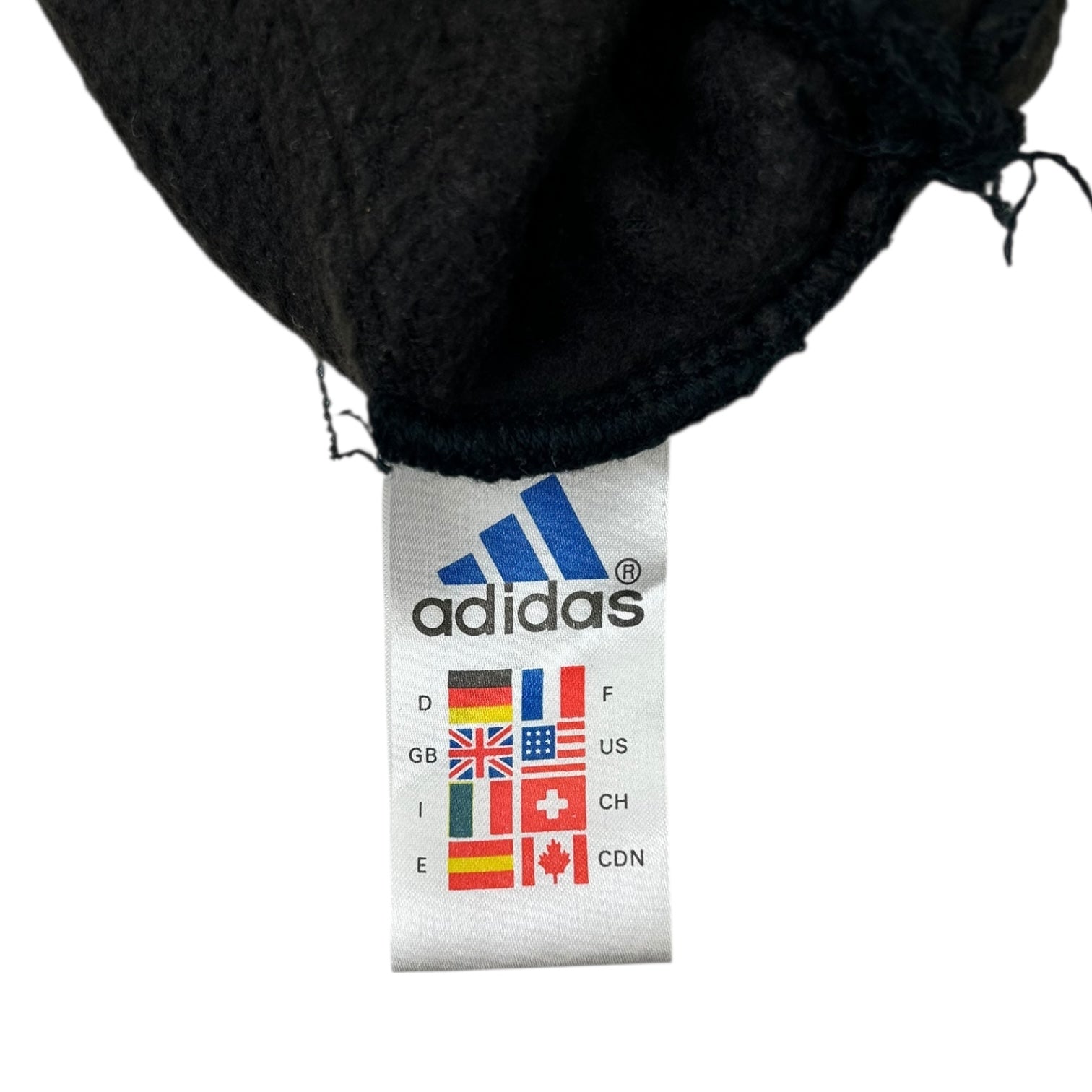 Vintage Adidas Ear Muff Beanie Black/Yellow